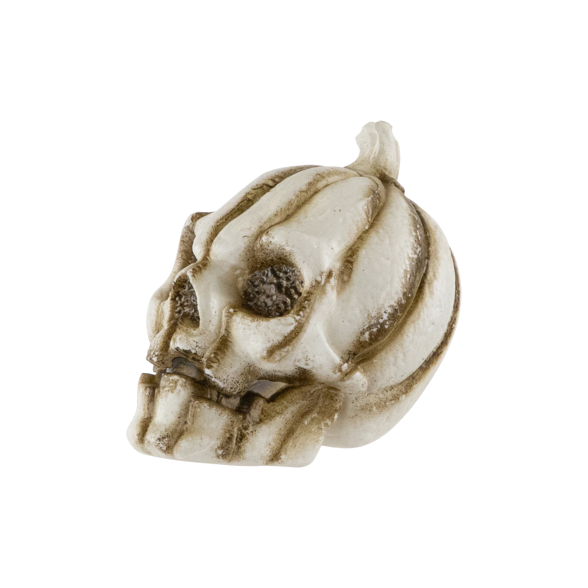 Bag of Mini Pumpkin Head Skulls Halloween Decorations - 3&#x22; - Set of 6