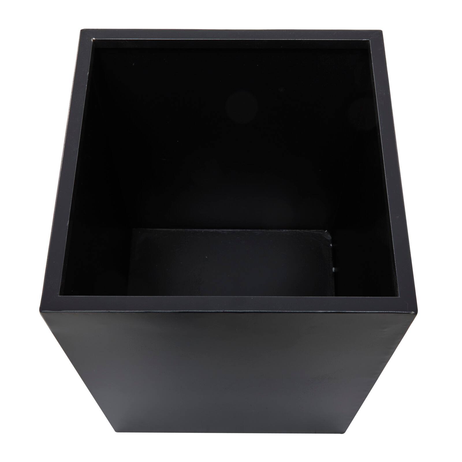 Black Modern Planter, Set of 2&#x22; 18&#x22;, 14&#x22;