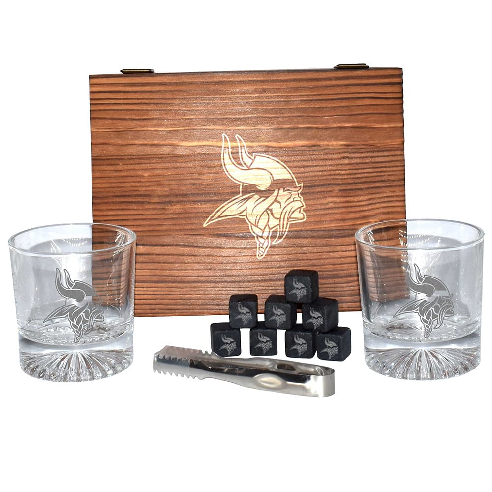 The Memory Company NFL Boxed Drinkware Set with Coasters