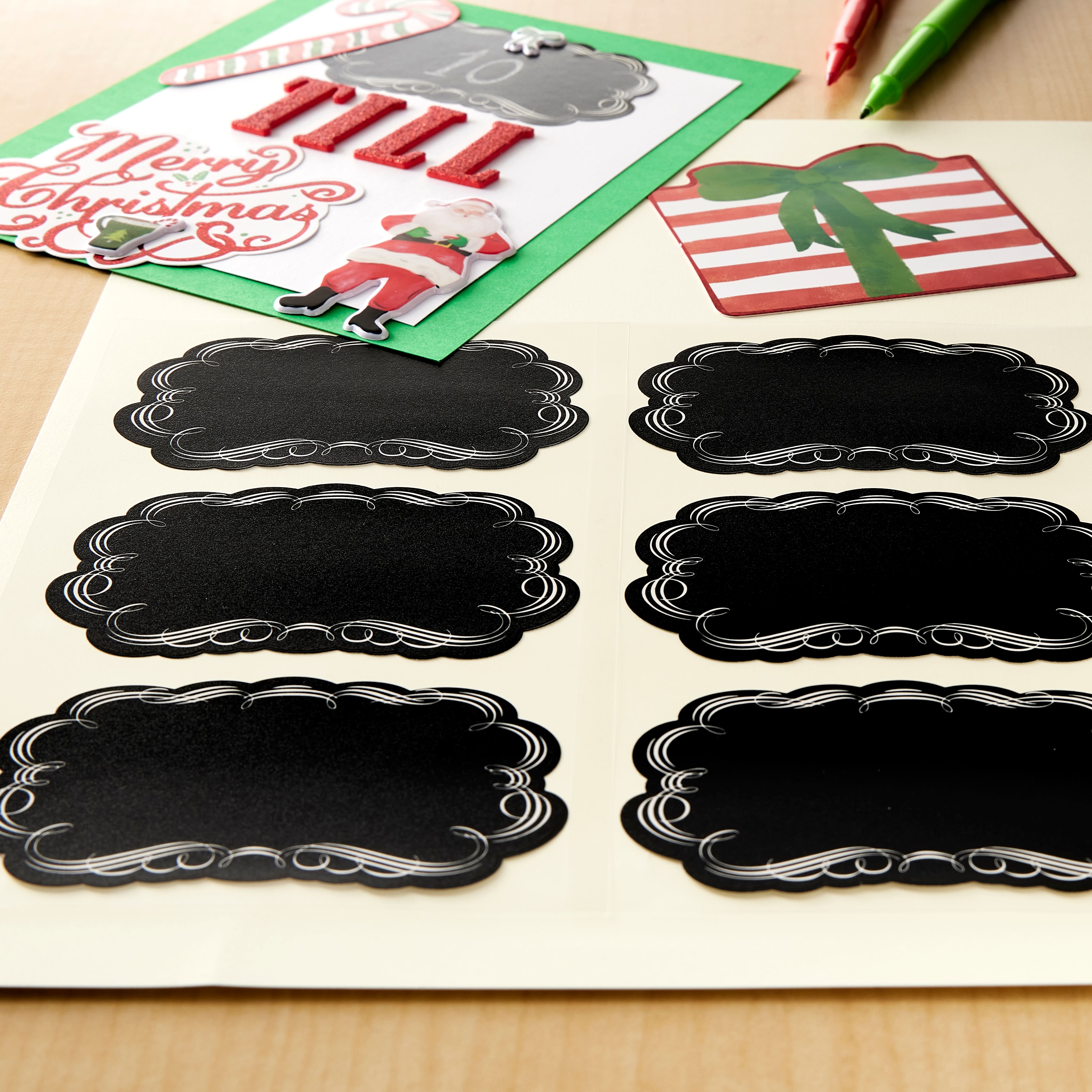 12 Packs: 9 ct. (108 total) Black Chalkboard Bubble Labels by Recollections&#x2122;