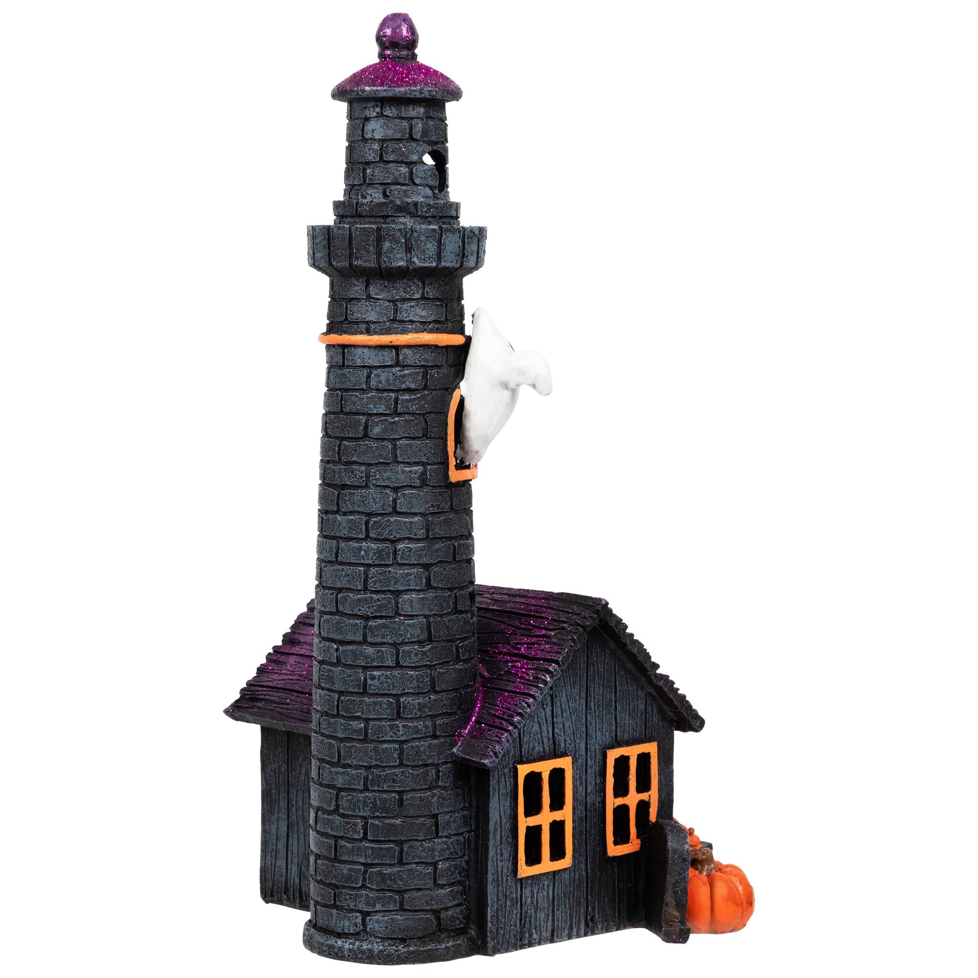 12&#x22; LED Lighted Haunted House Halloween Decoration