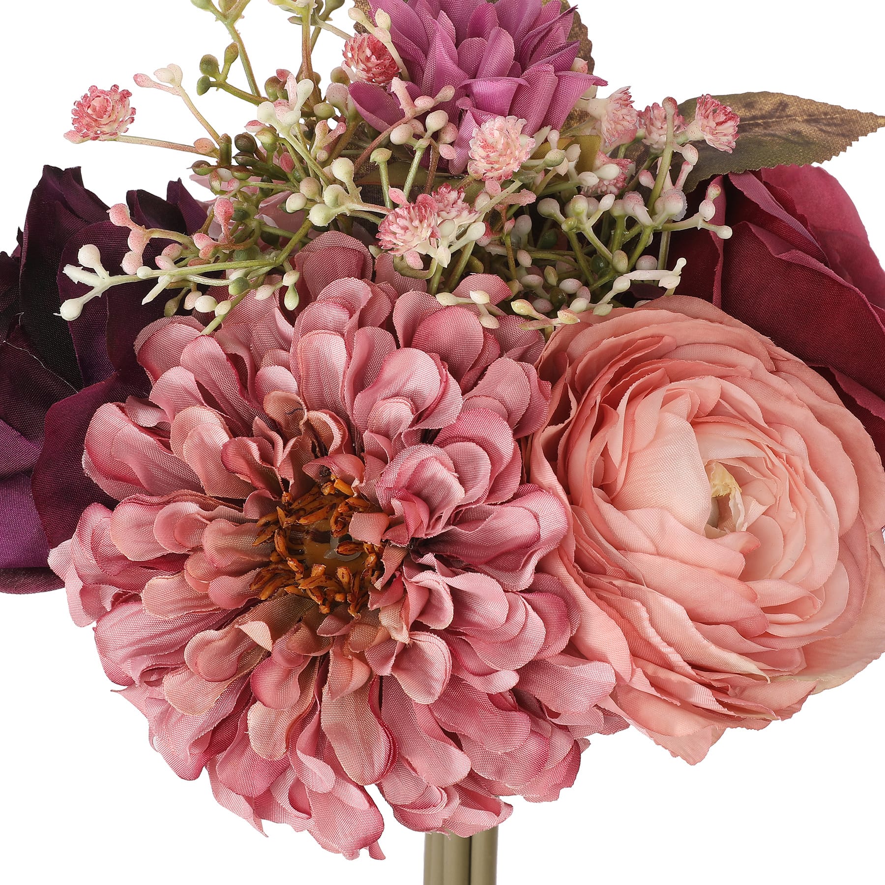 9.5" Pink & Purple Rose & Dahlia Bouquet by Ashland®