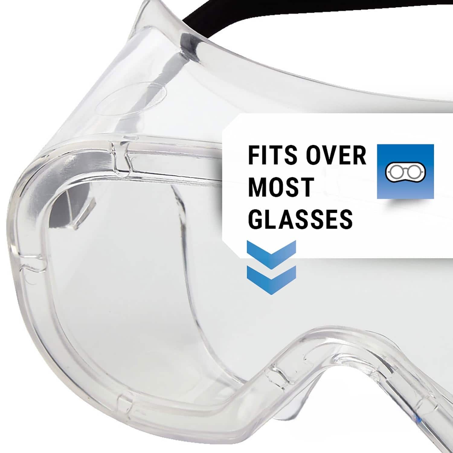 Non-Vented Anti-Fog & Anti-Splash Safety Goggles