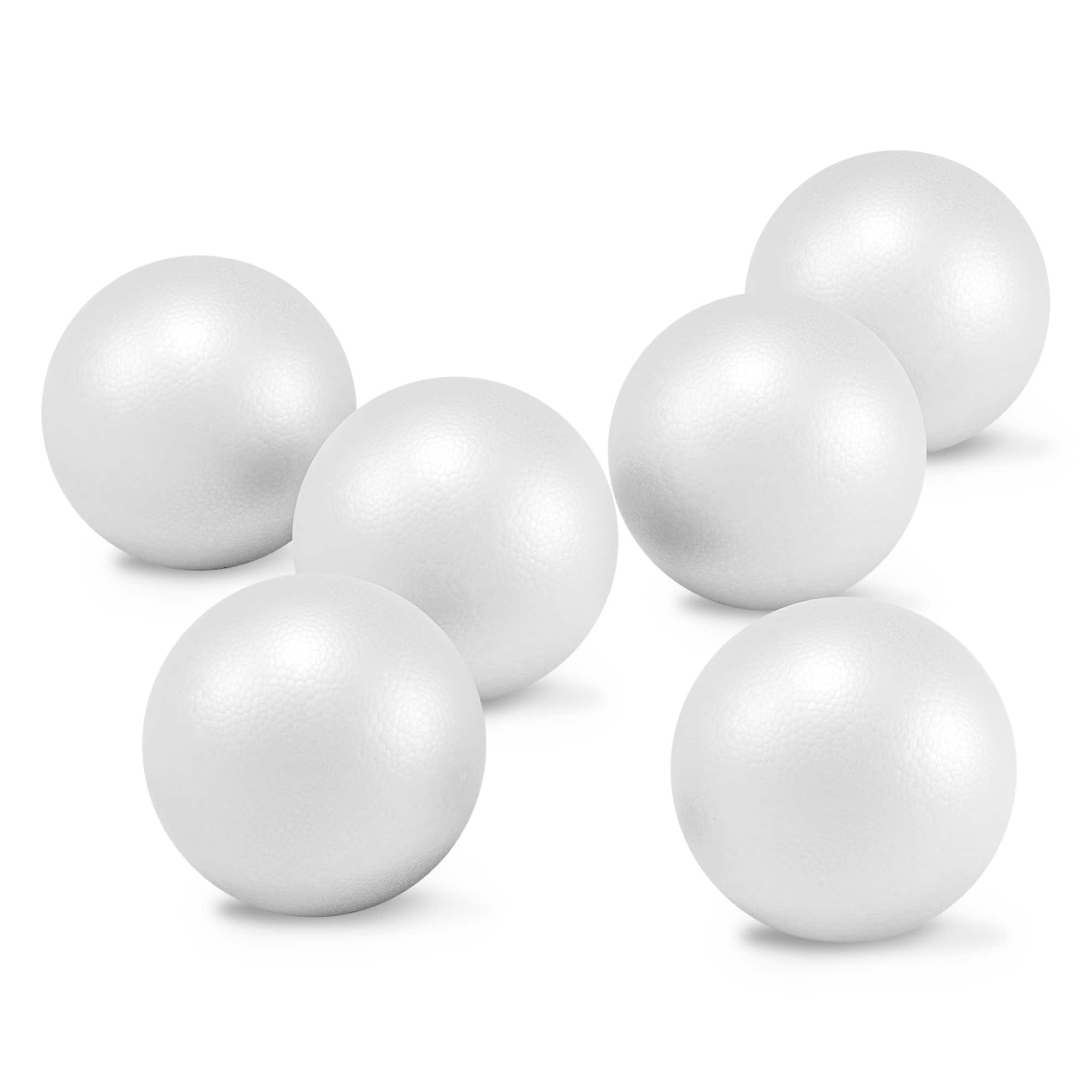 FloraCraft® SmoothFōM® 2.8" White Foam Balls, 6ct