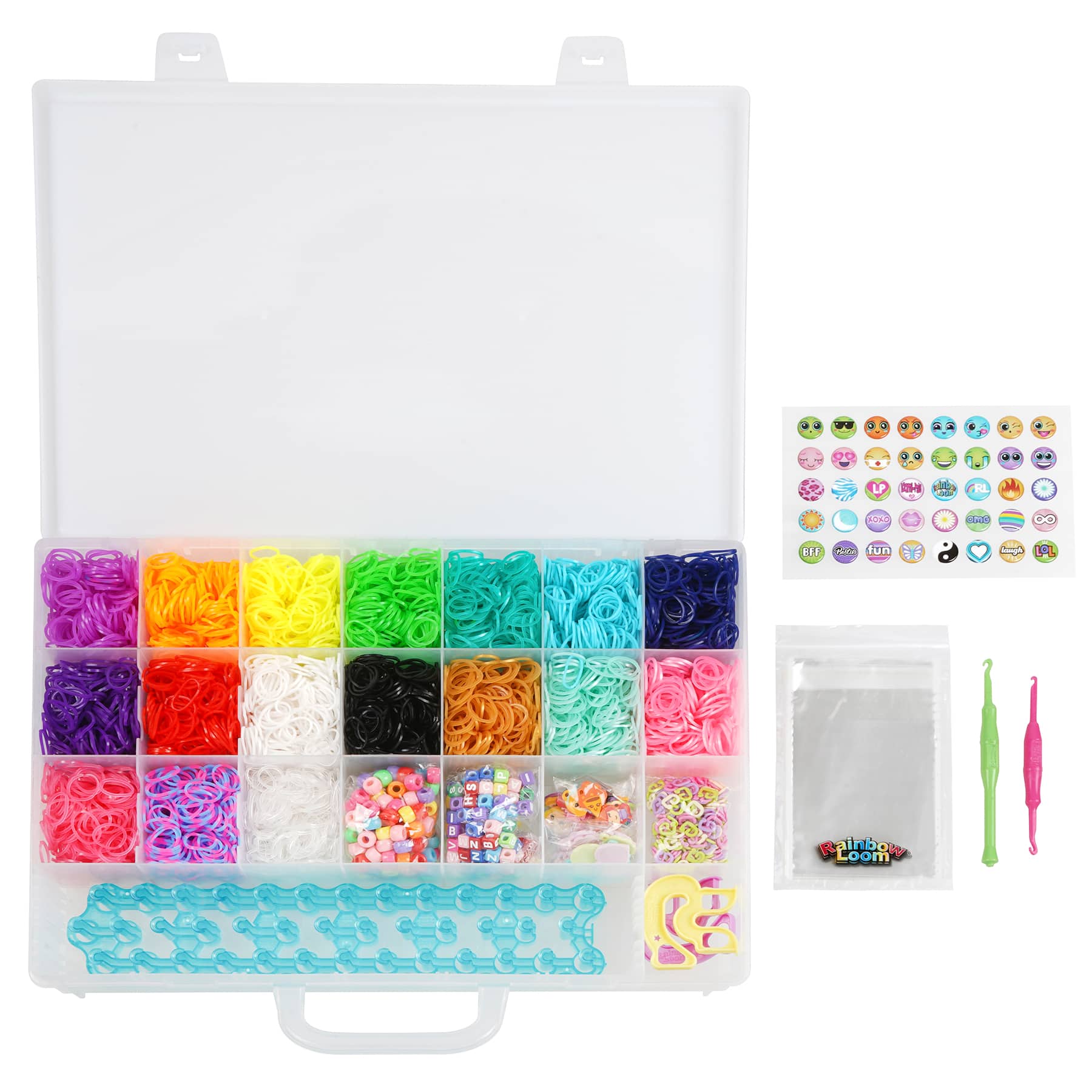 Rainbow Loom&#xAE; Mega Combo Set&#x2122; Loomi-Pals&#x2122; &#x26; Sticker Pendants Bracelet Making Kit