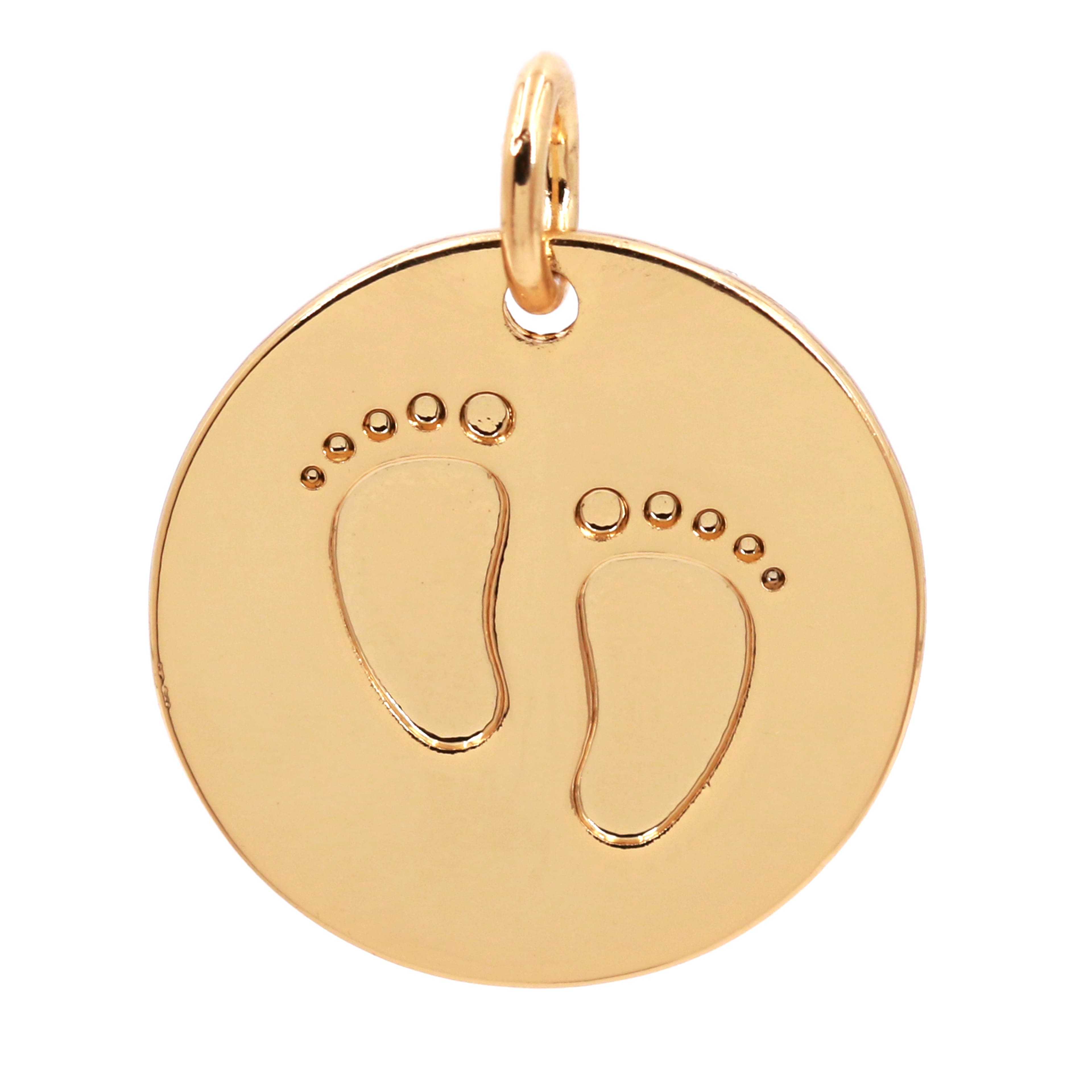 14K Gold Plated Footprints Charm by Bead Landing&#x2122;