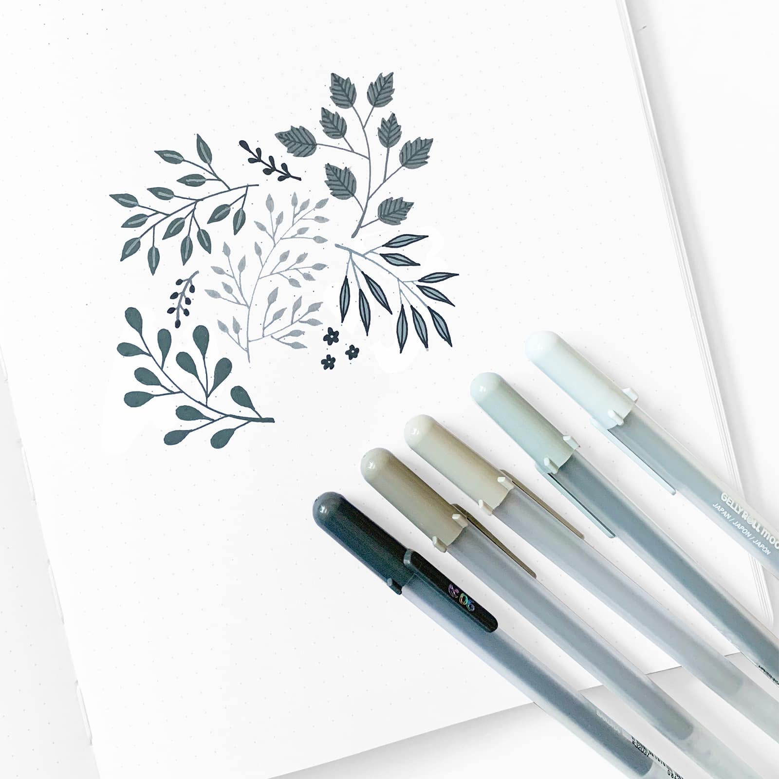 6 Packs: 5 ct. (30 total) Gelly Roll® Moonlight® 06 Fine Point Grays Gel Pens