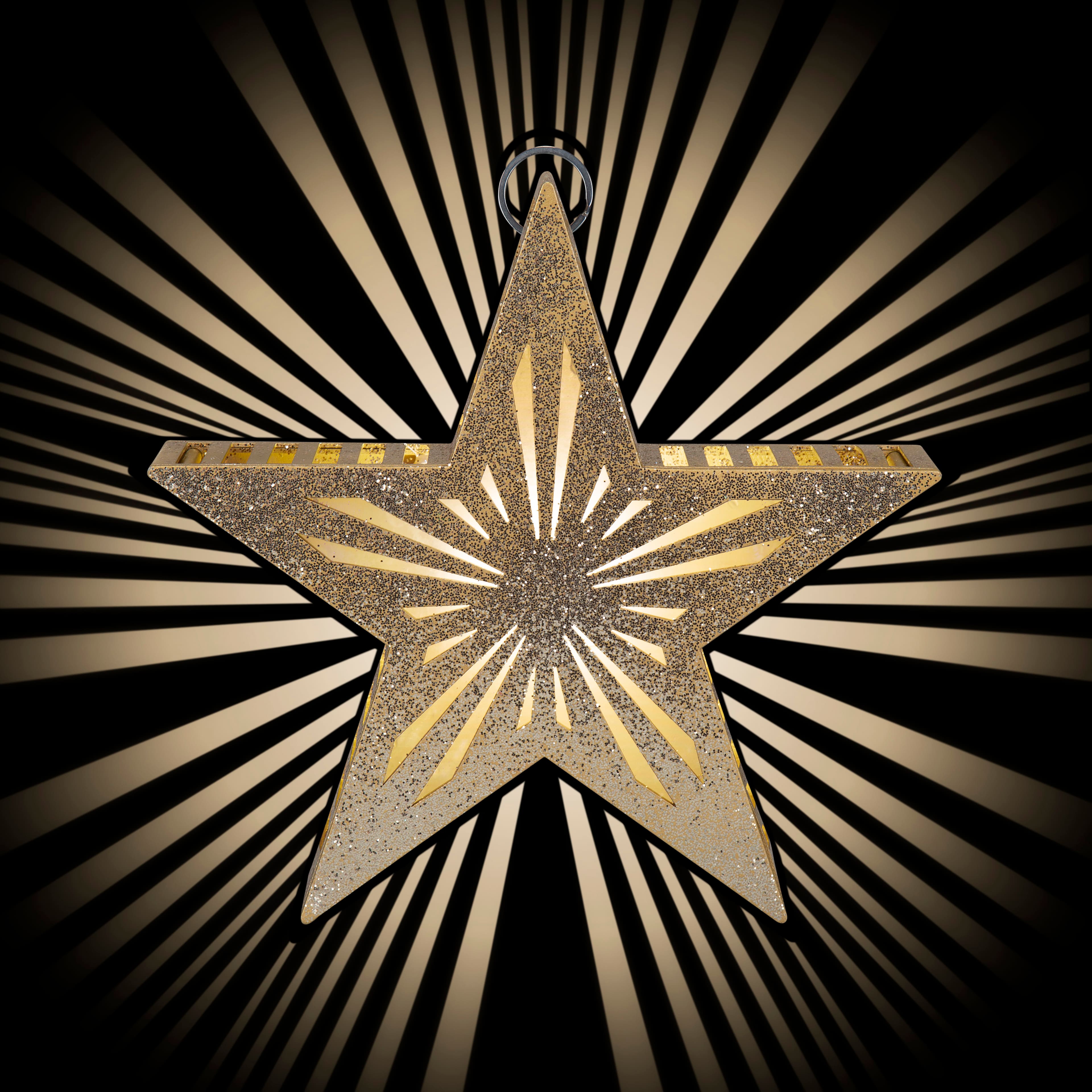 9&#x22; Radiant Beams&#x2122; Gold Hanging Star by Ashland&#xAE;