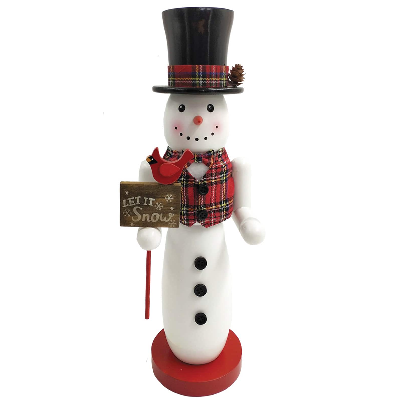 Santa's Workshop 14" Snowman Nutcracker