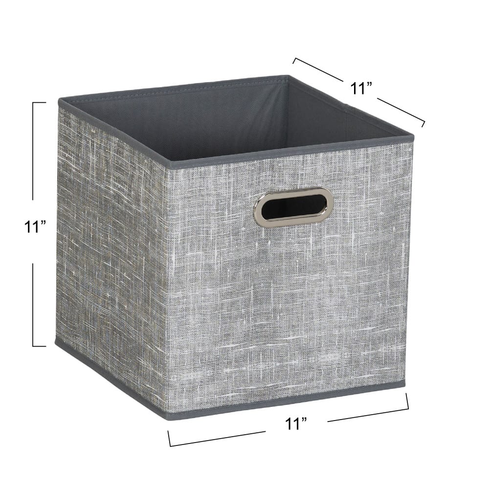 6 Pack Household Essentials 11" Fabric Storage Bins