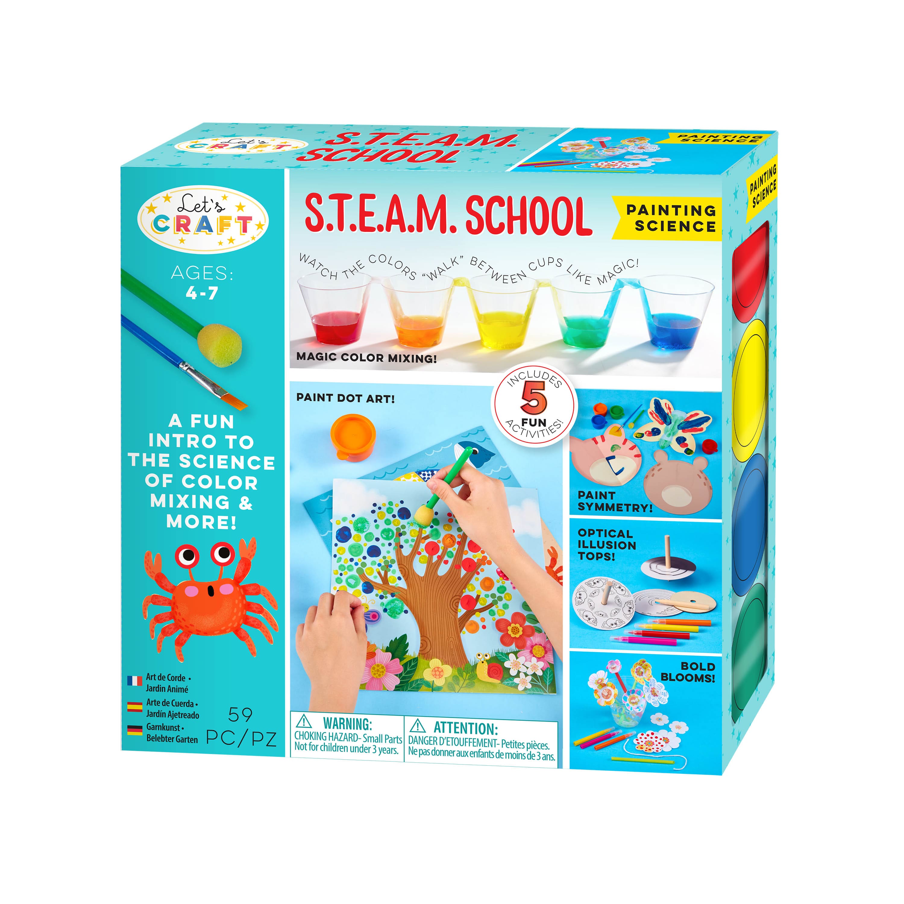 Bright Stripes Let's Craft S.T.E.A.M. School Painting Science Kit ...