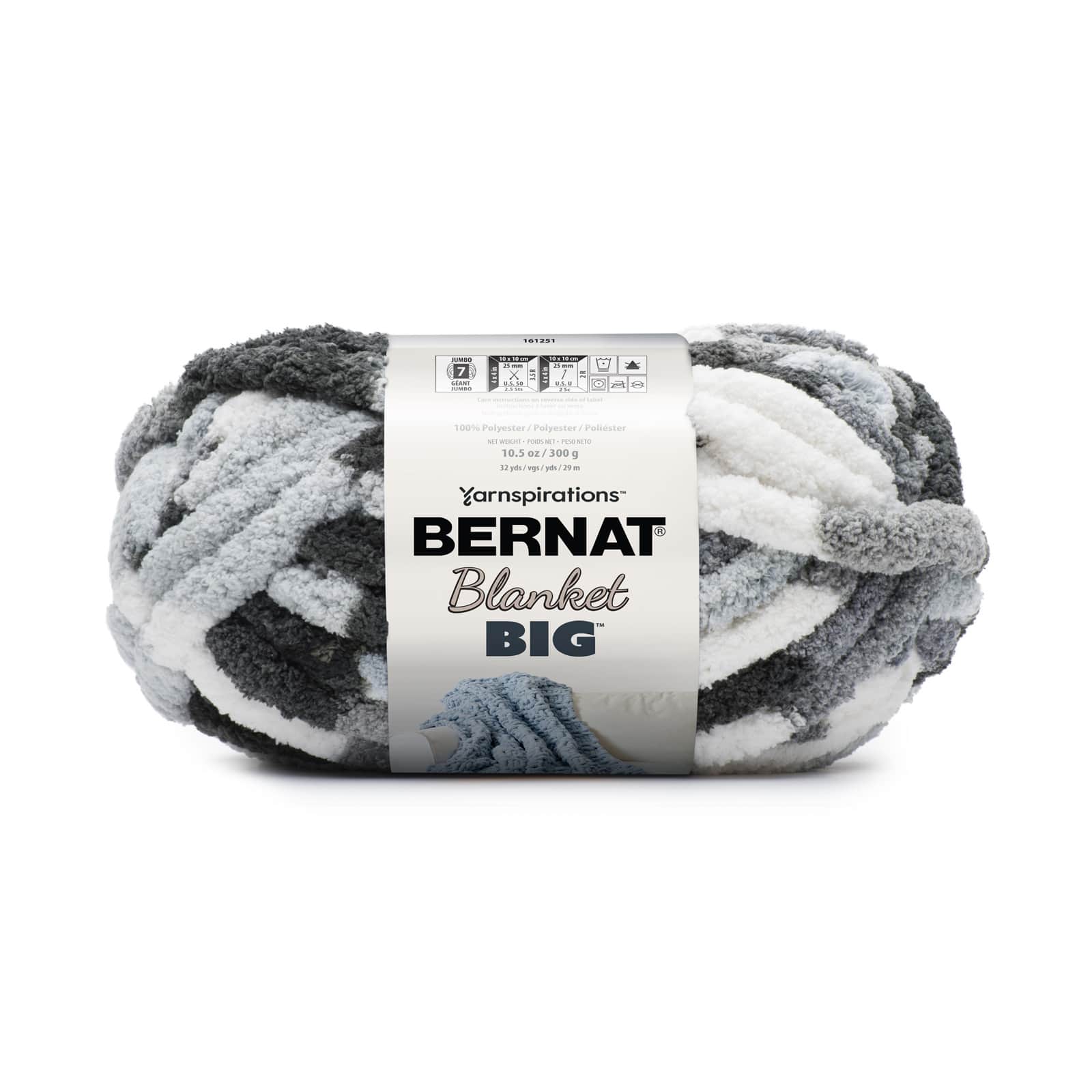 Yarnspirations Bernat Blanket Big 10.5 oz Jumbo Blanket Yarn