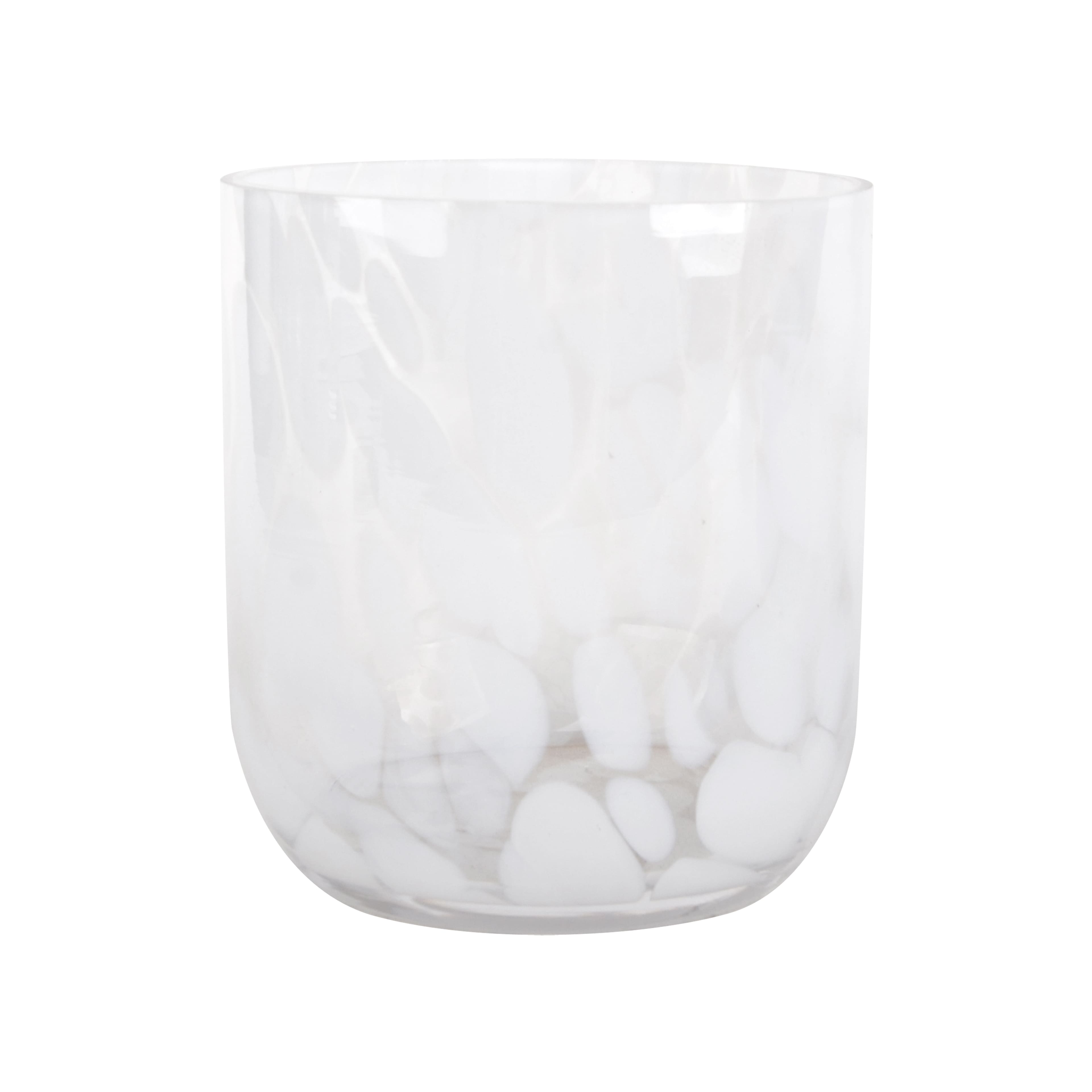 4&#x22; White Patterned Glass Container by Ashland&#xAE;