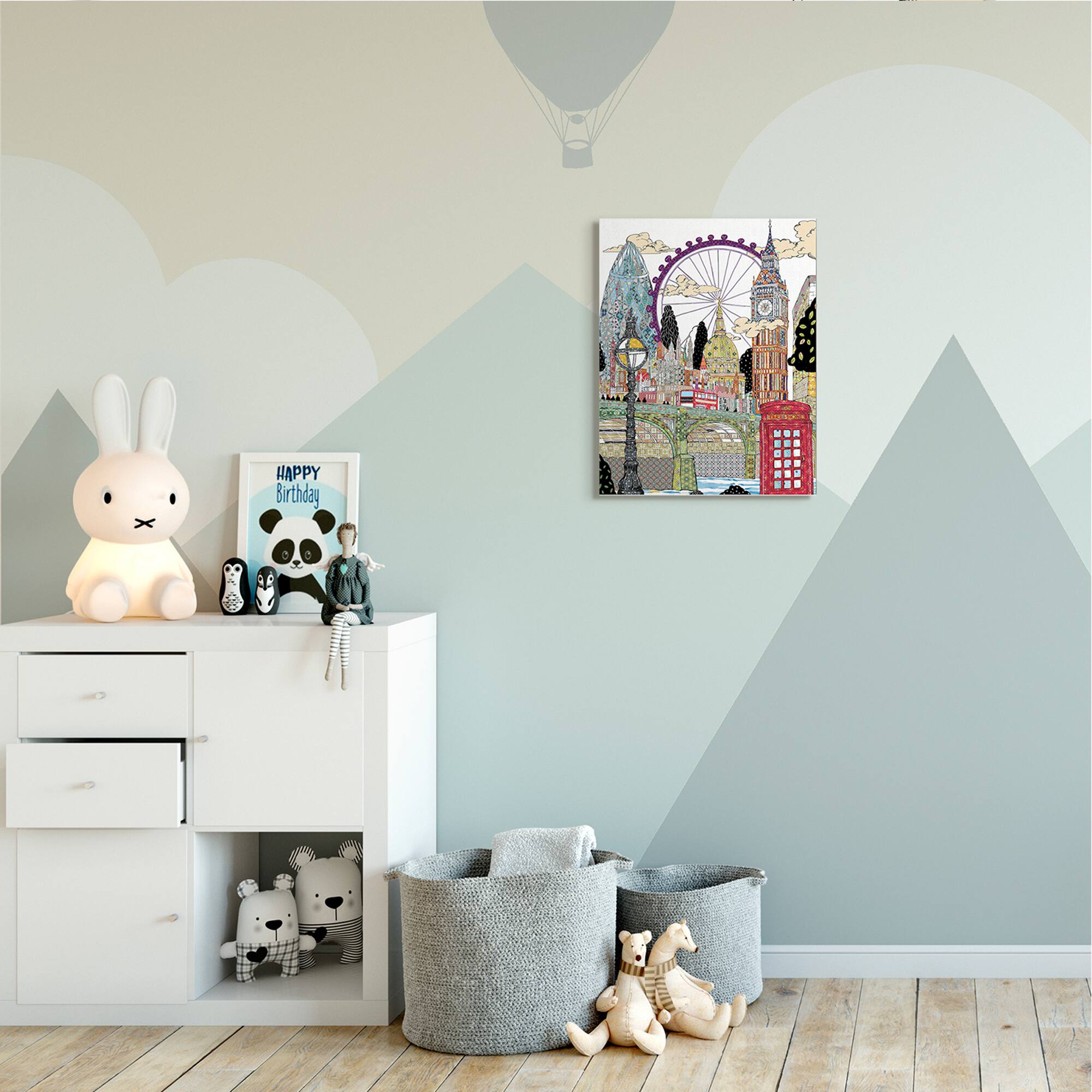 Stupell Industries Arabesque London Landmarks Canvas Wall Art