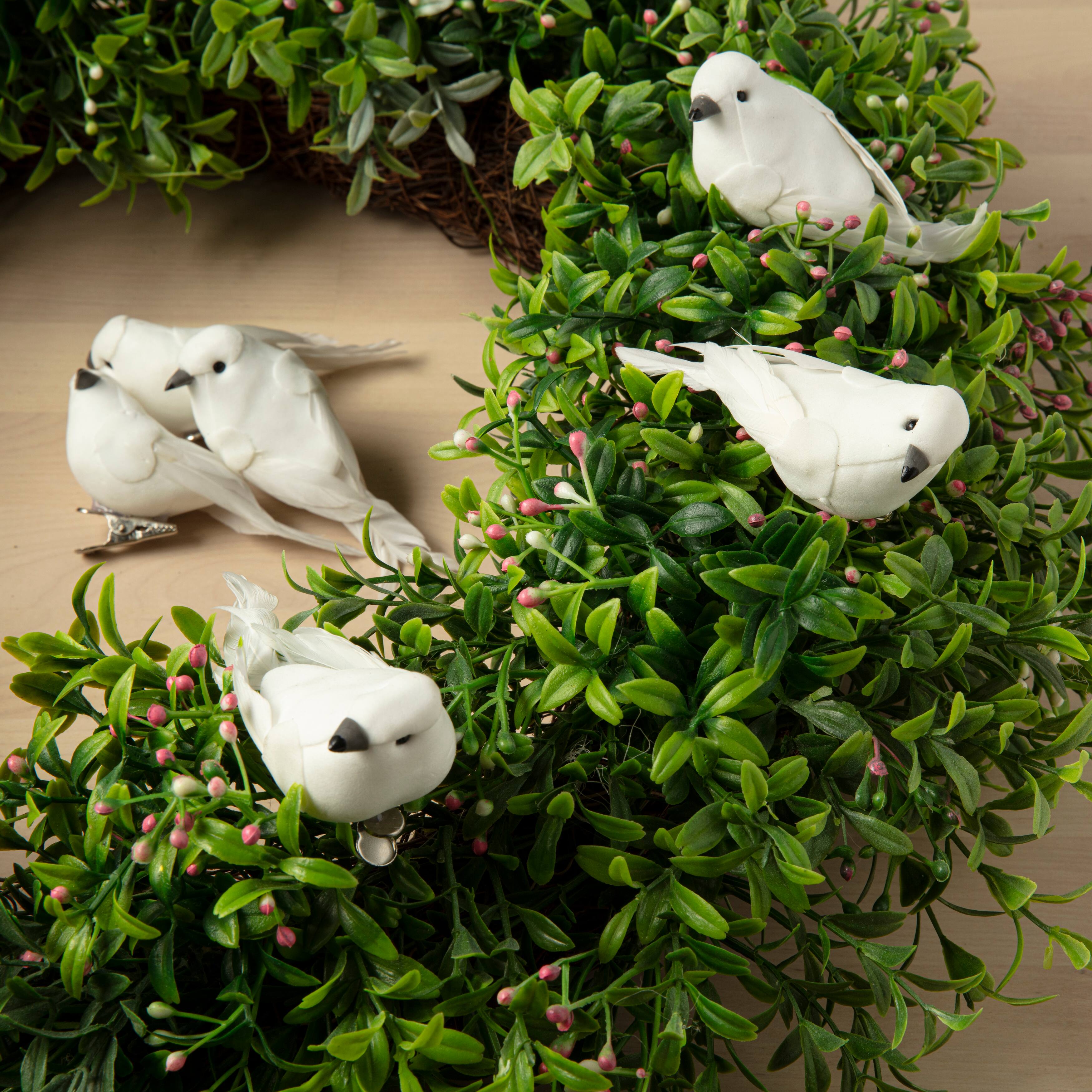 8 Packs: 6 ct. (48 total) White Feather Birds by Ashland&#xAE;