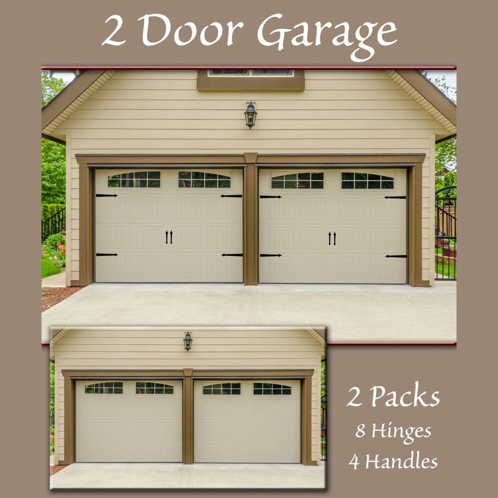 Household Essentials Decorative Black Garage Door Magnet Set