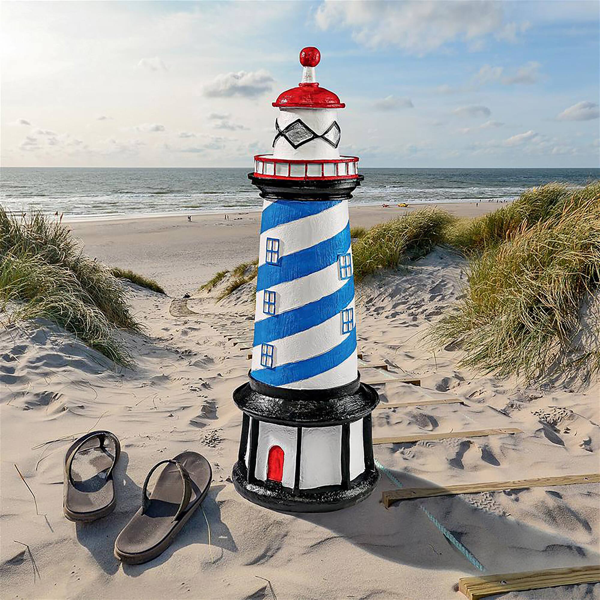 Design Toscano 23.5&#x22; Maritime Point Lighthouse Garden Statue