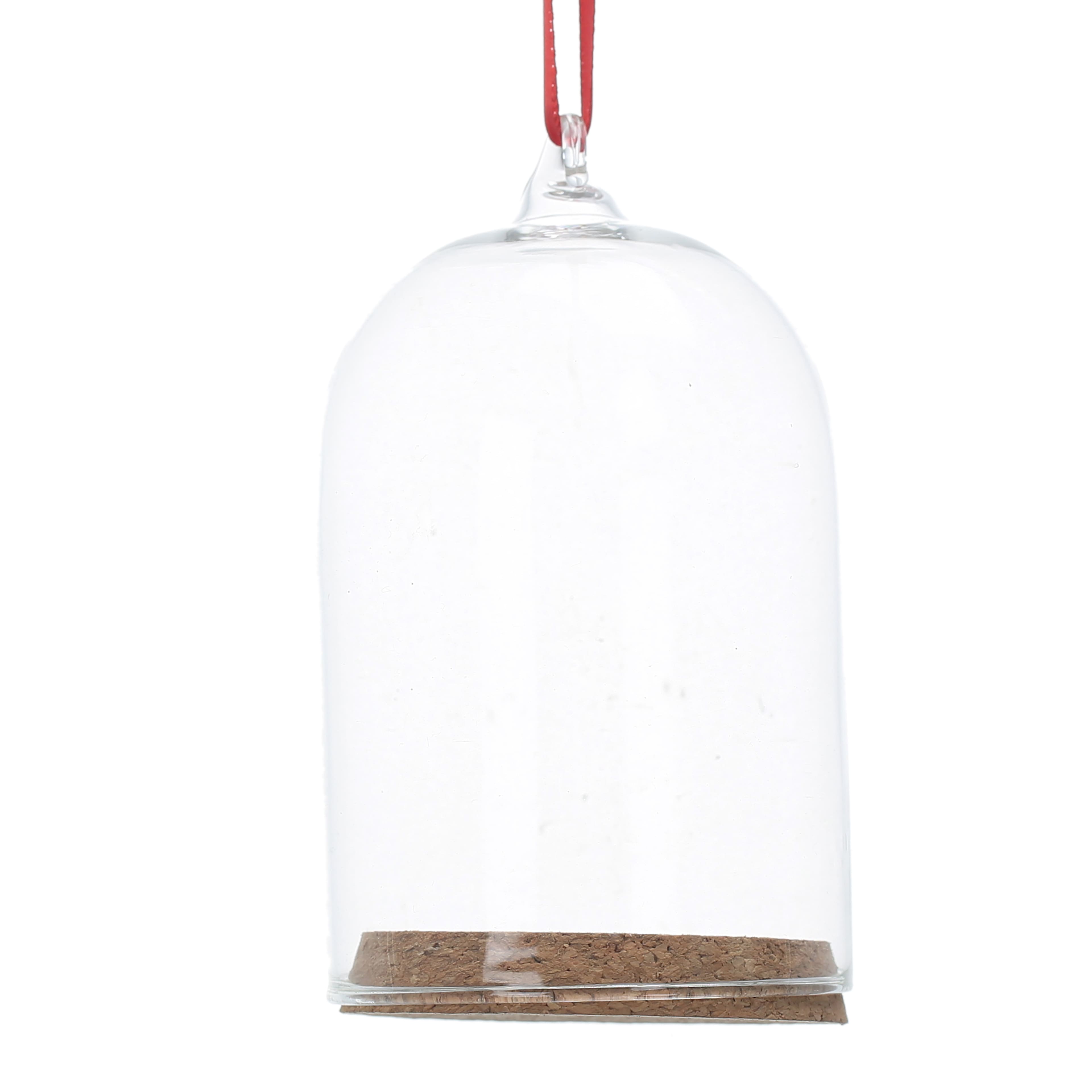 4.5&#x22; Clear DIY Glass Cloche Ornament with Cork by Make Market&#xAE;