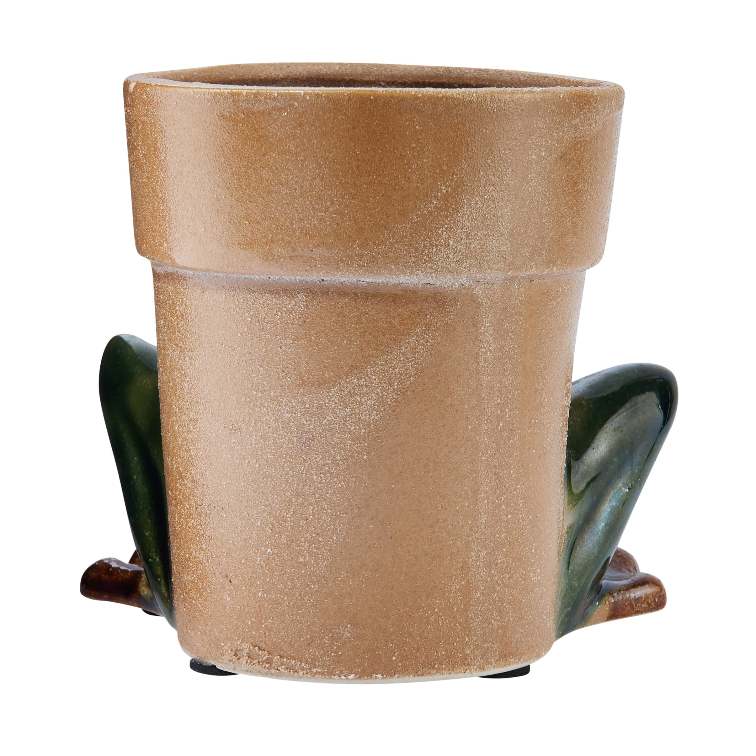 Hello Honey&#xAE; 5.5&#x22; Green Stoneware Frog Planter