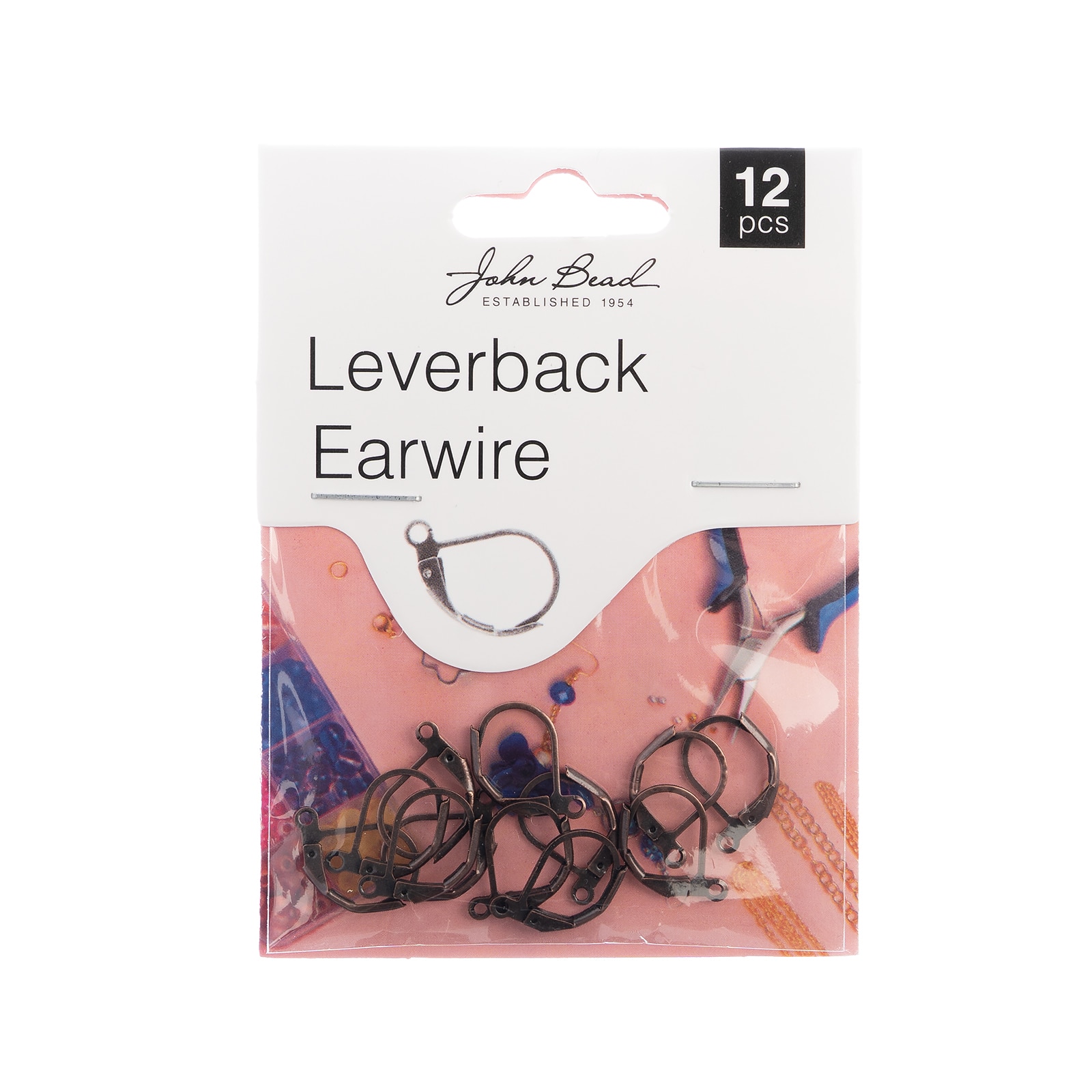 John Bead Must Have Findings 15mm Leverback Earwire, 12ct.