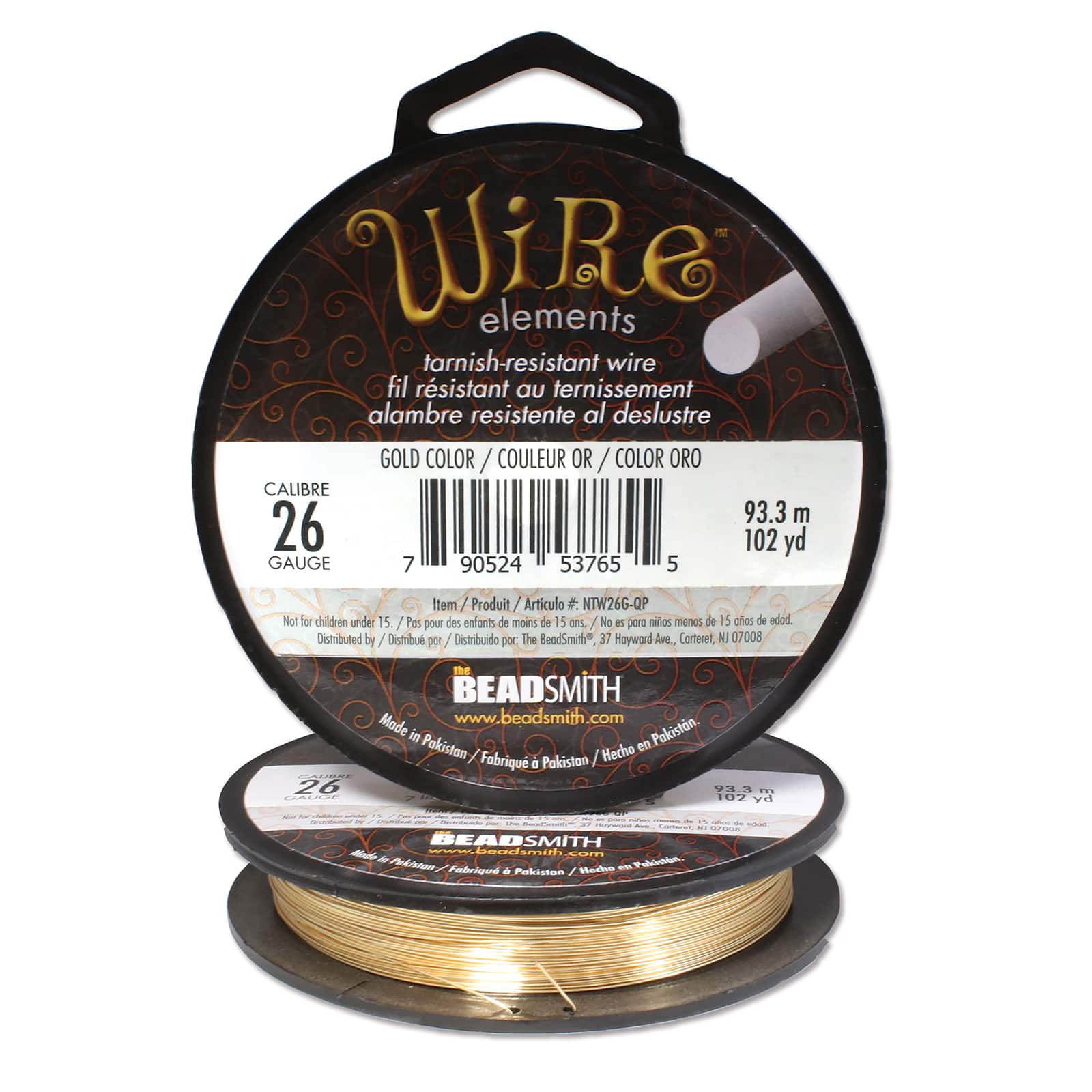 bead smith 22 gauge gold wire, wire elements, jewelry wire, gold