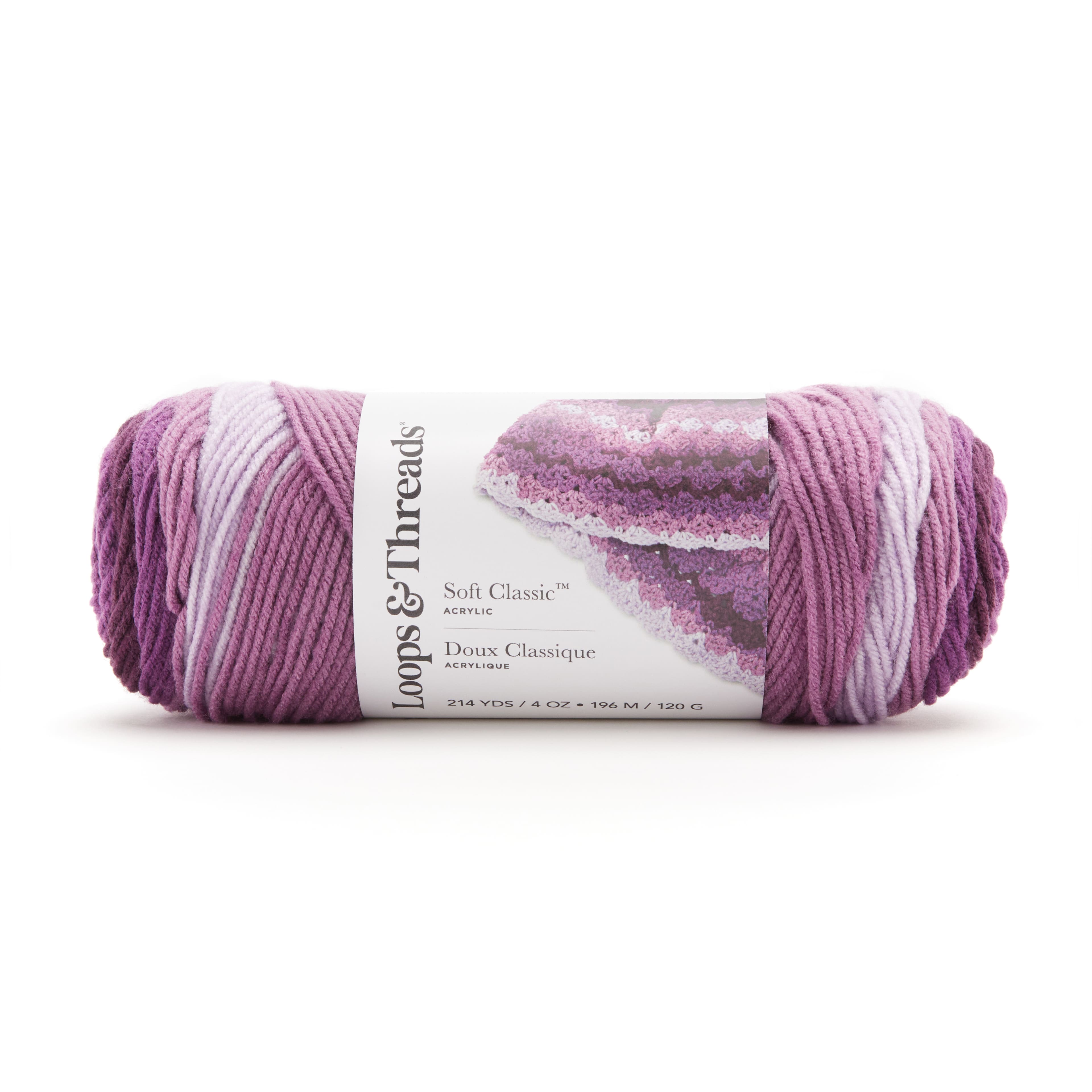 Ombre Hues Yarn by Loops & Threads in Dark pink/rose Cream | 5.29 | Michaels