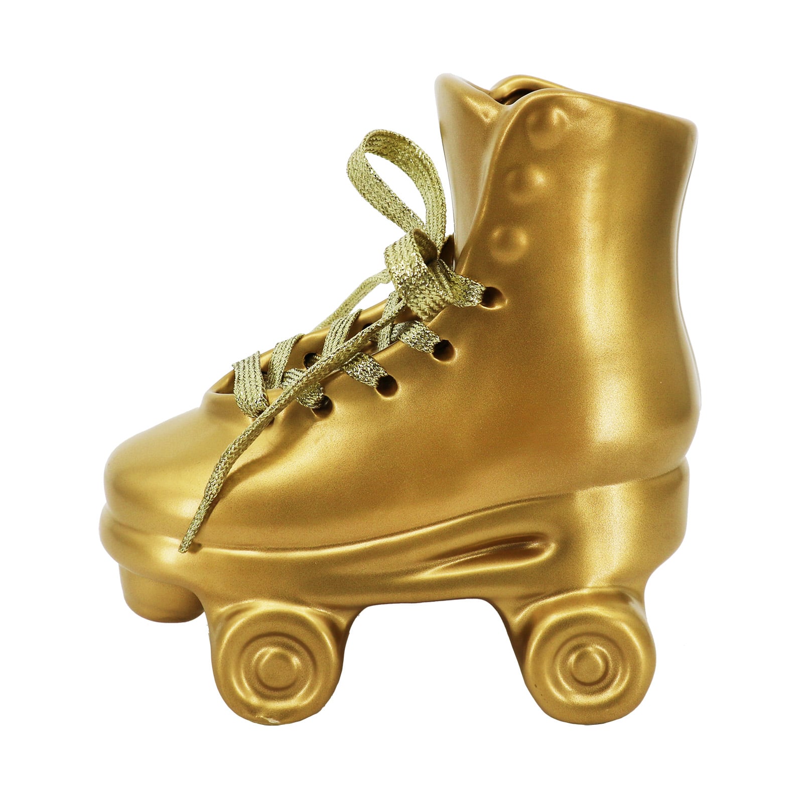 7&#x22; Gold Ceramic Roller Skate Tabletop Accent by Ashland&#xAE;