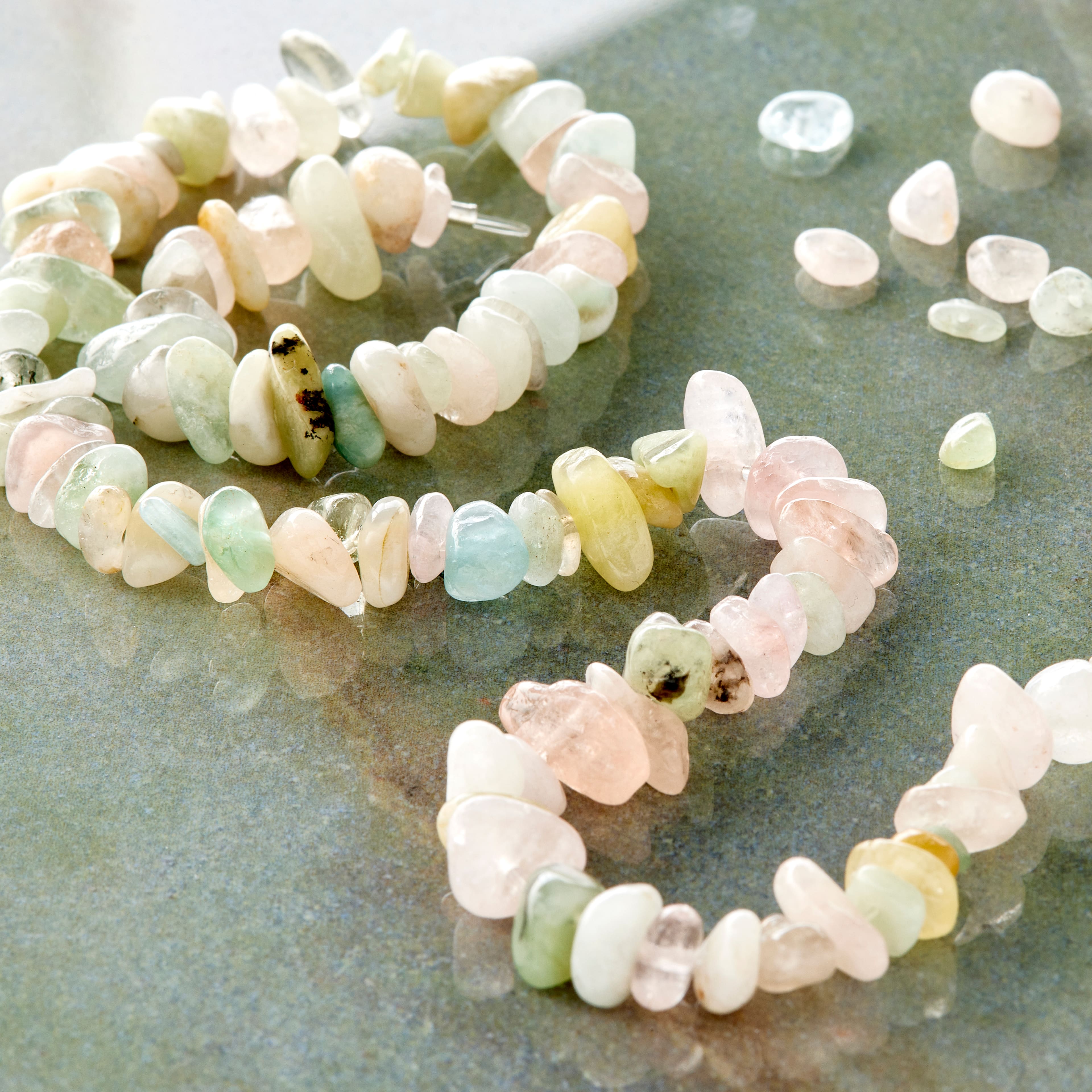 12 Packs: 4 ct. (48 total) Morganite Chip Beads by Bead Landing®