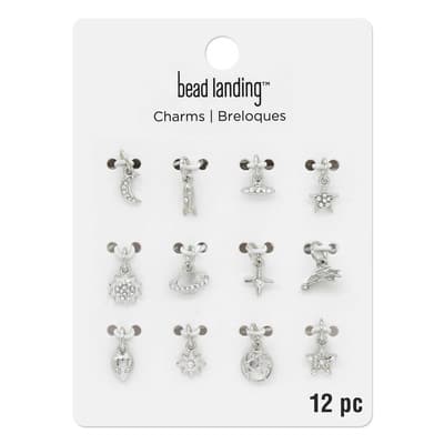 Bead Landing™ Charmalong™ 24 Mini Glass Charms