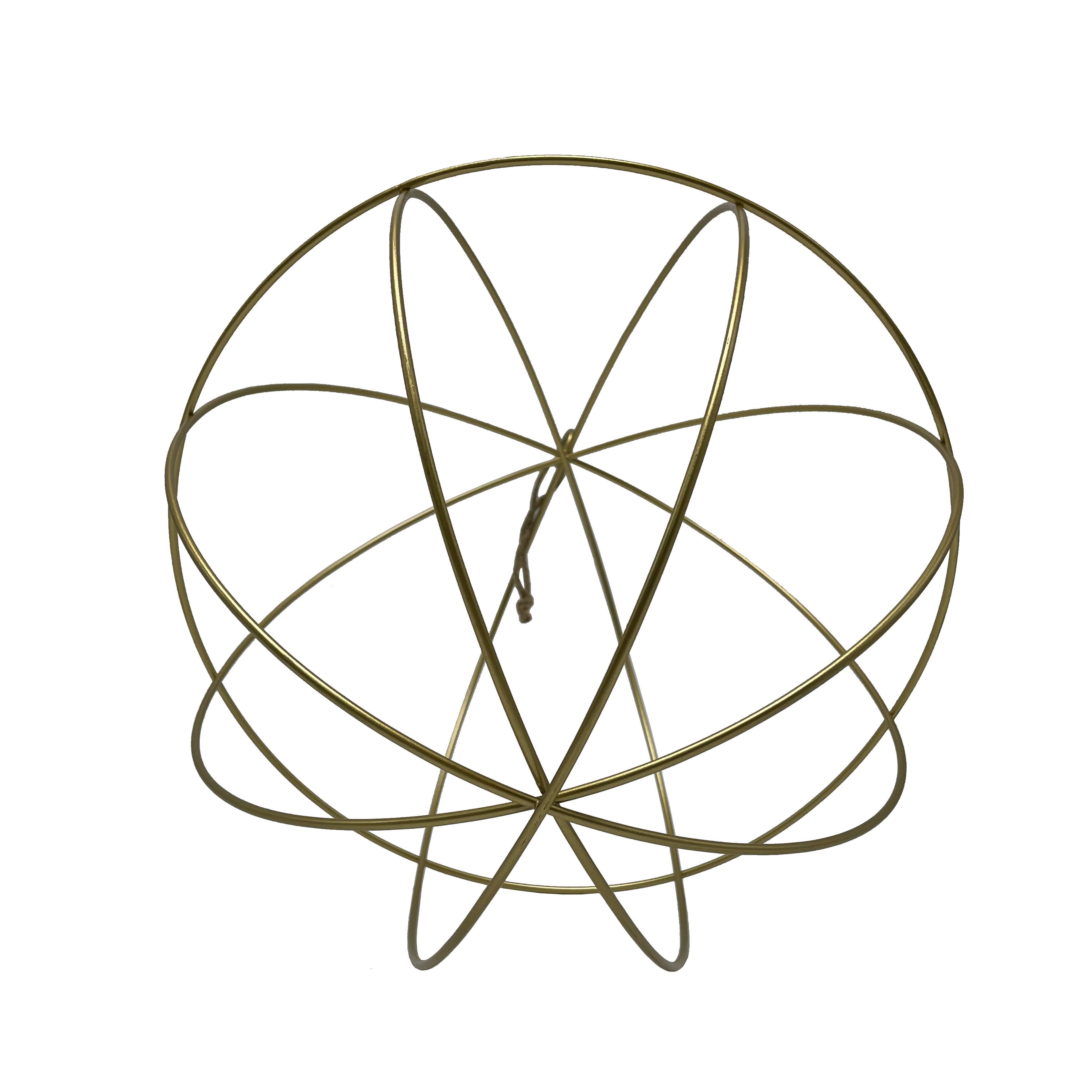 12" Gold Sphere Hanging Floral Form by Ashland® Michaels