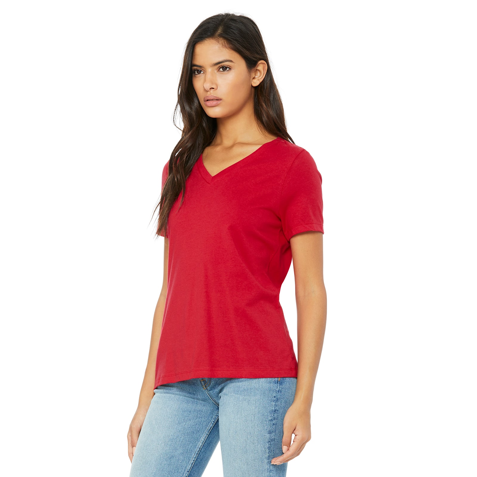 6 Pack: BELLA+CANVAS® Short Sleeve Women's V-Neck T-Shirt