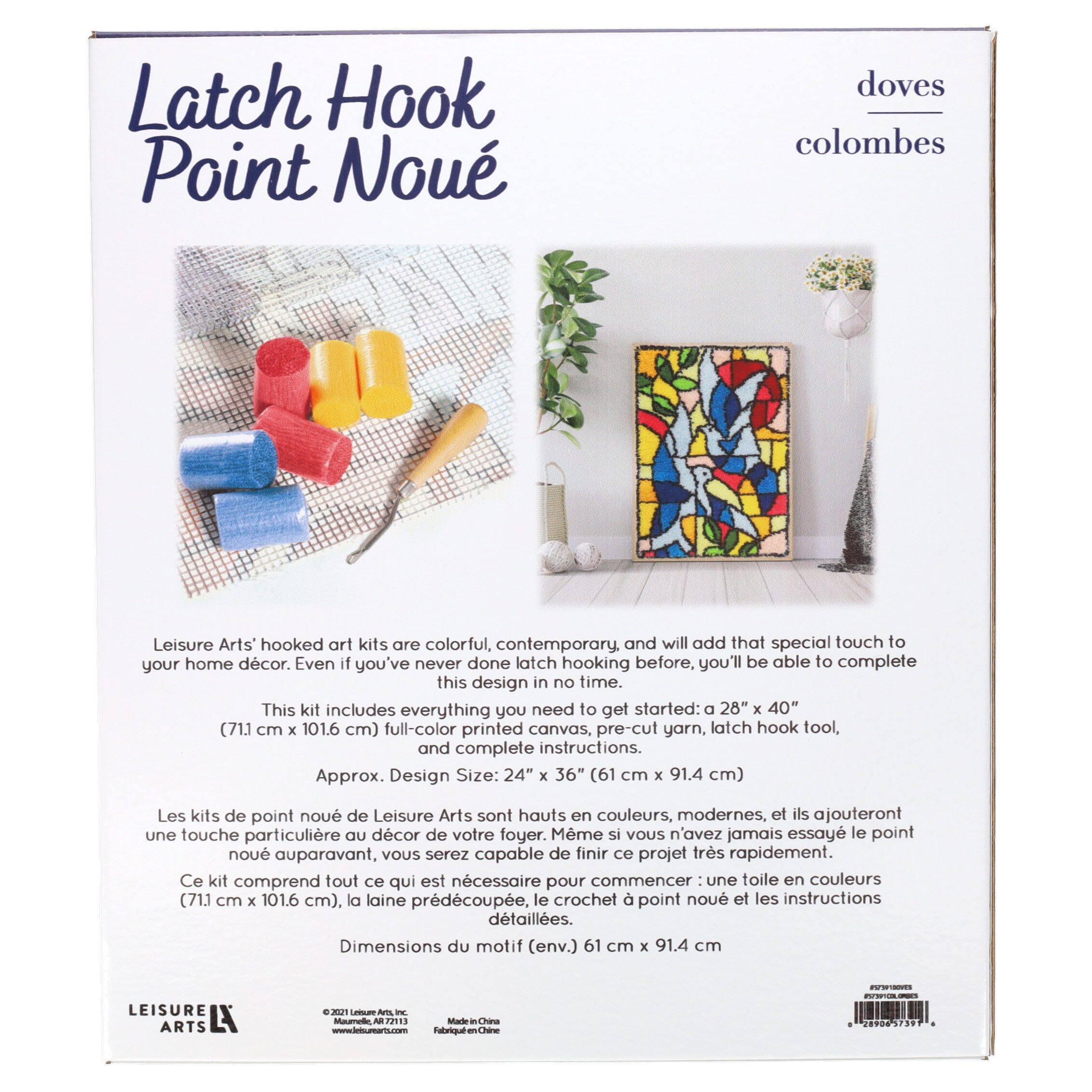 Leisure Arts&#xAE; Doves Latch Hook Kit