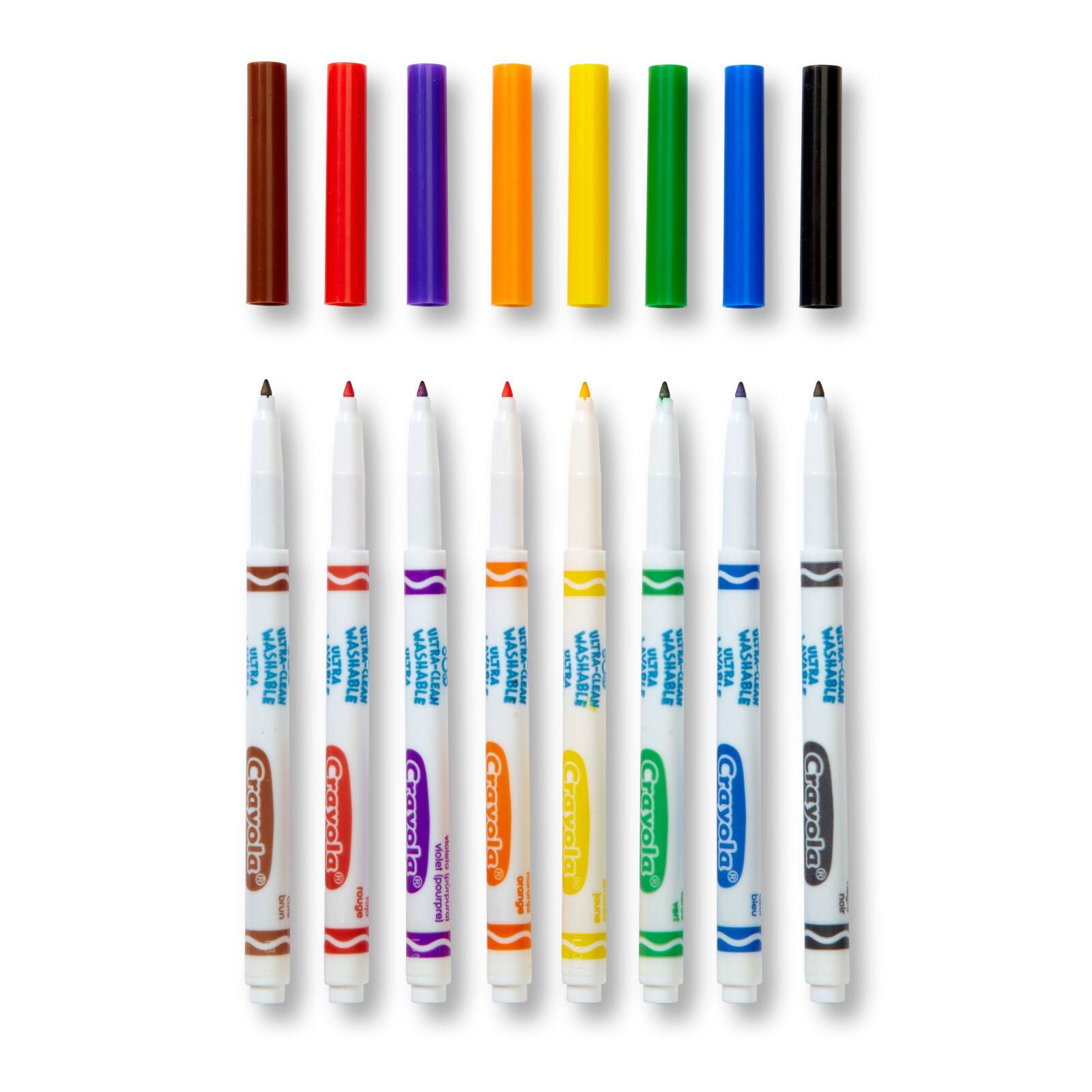 Crayola® Washable™ Classic 8 Color Fine Line Marker Set
