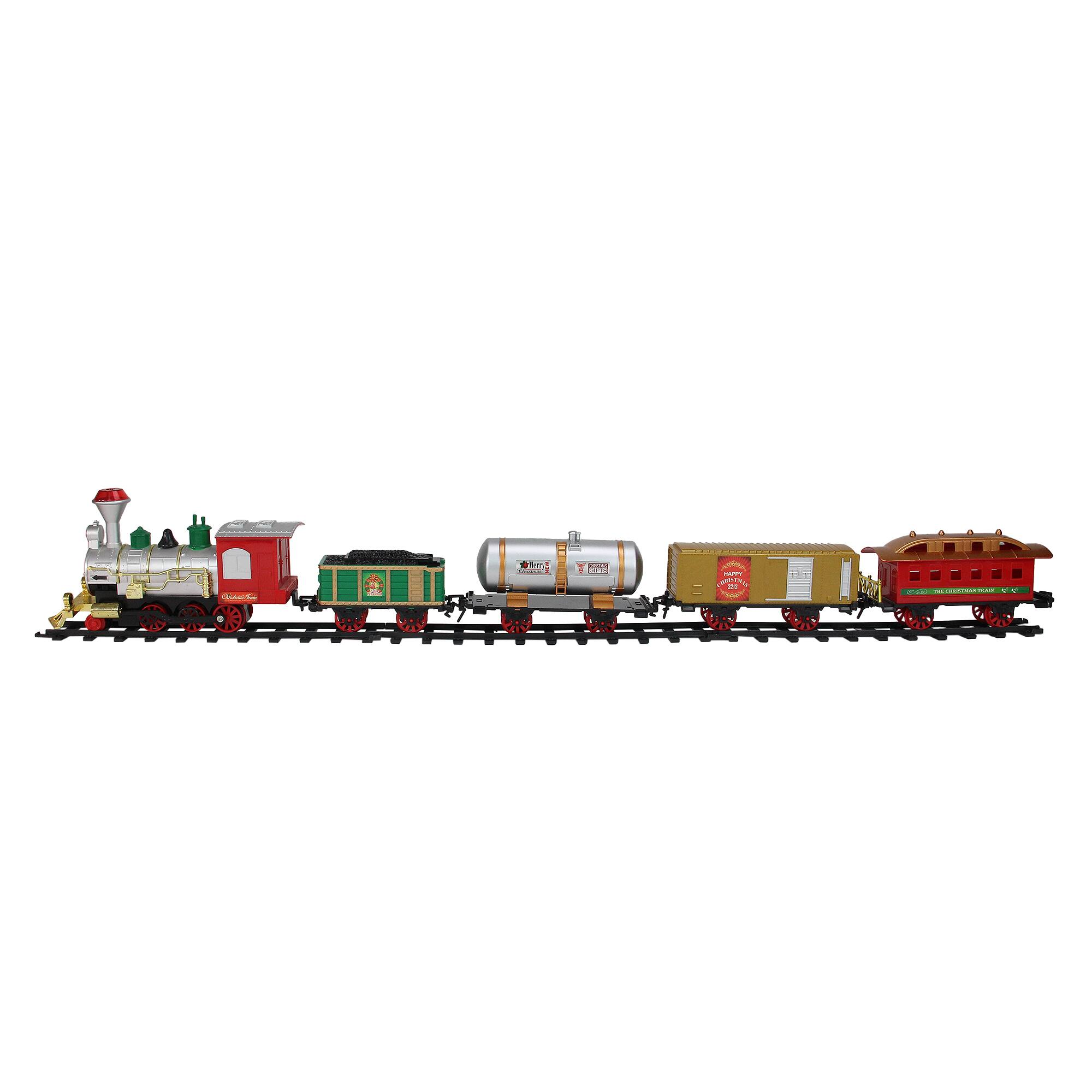 17-Piece Battery Operated Lighted & Animated Christmas Express Train Set