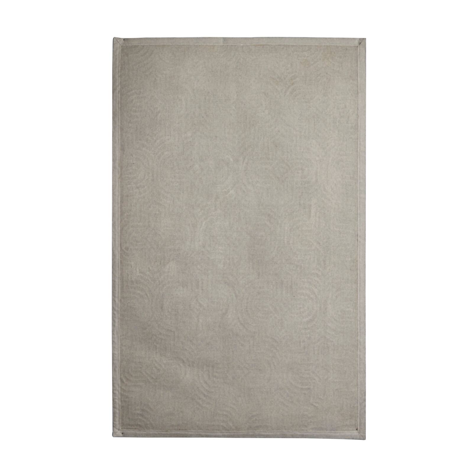 Blue Wool Modern Hand Hooked Rug