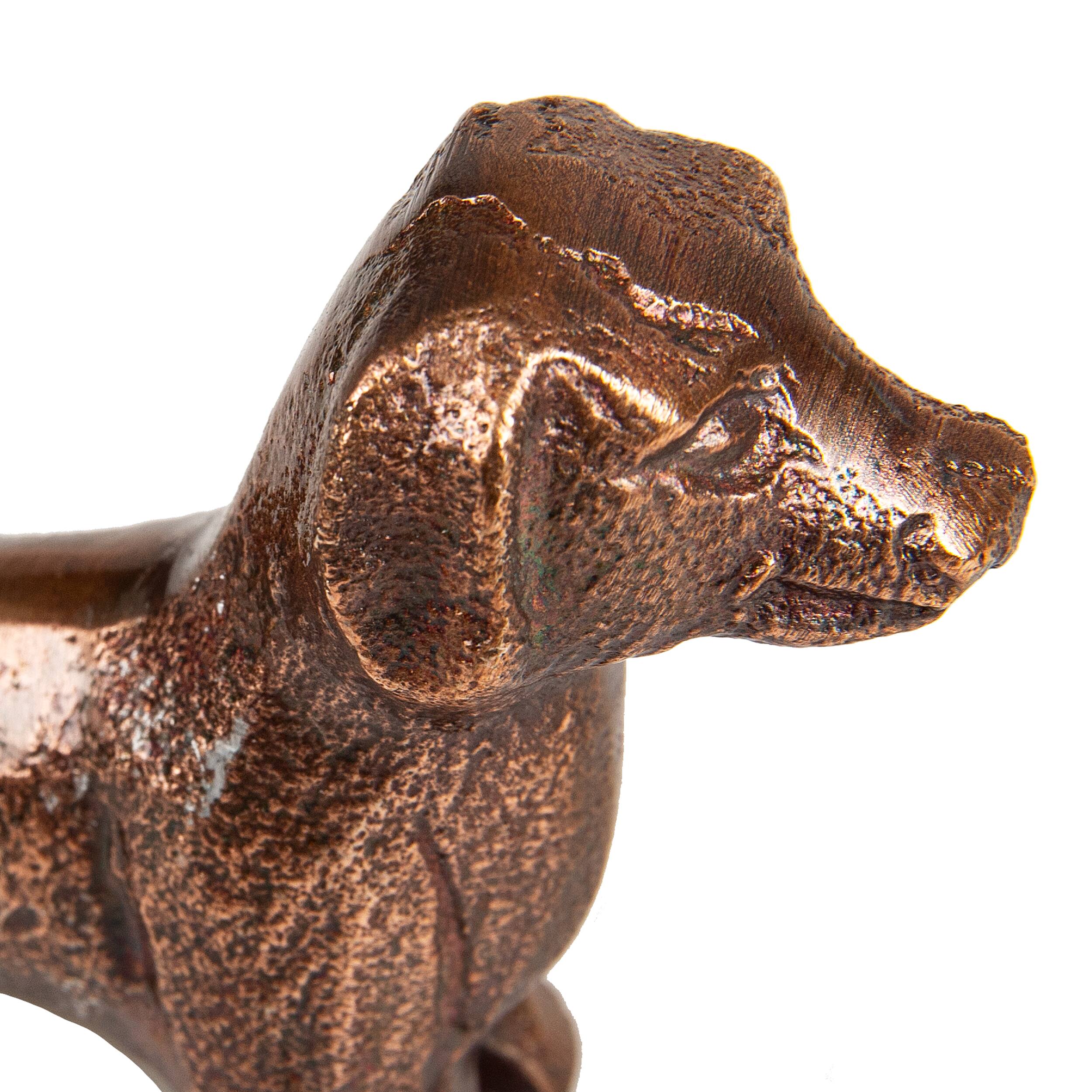 Mind Reader Dachshund Figurine Antique Brass Finish