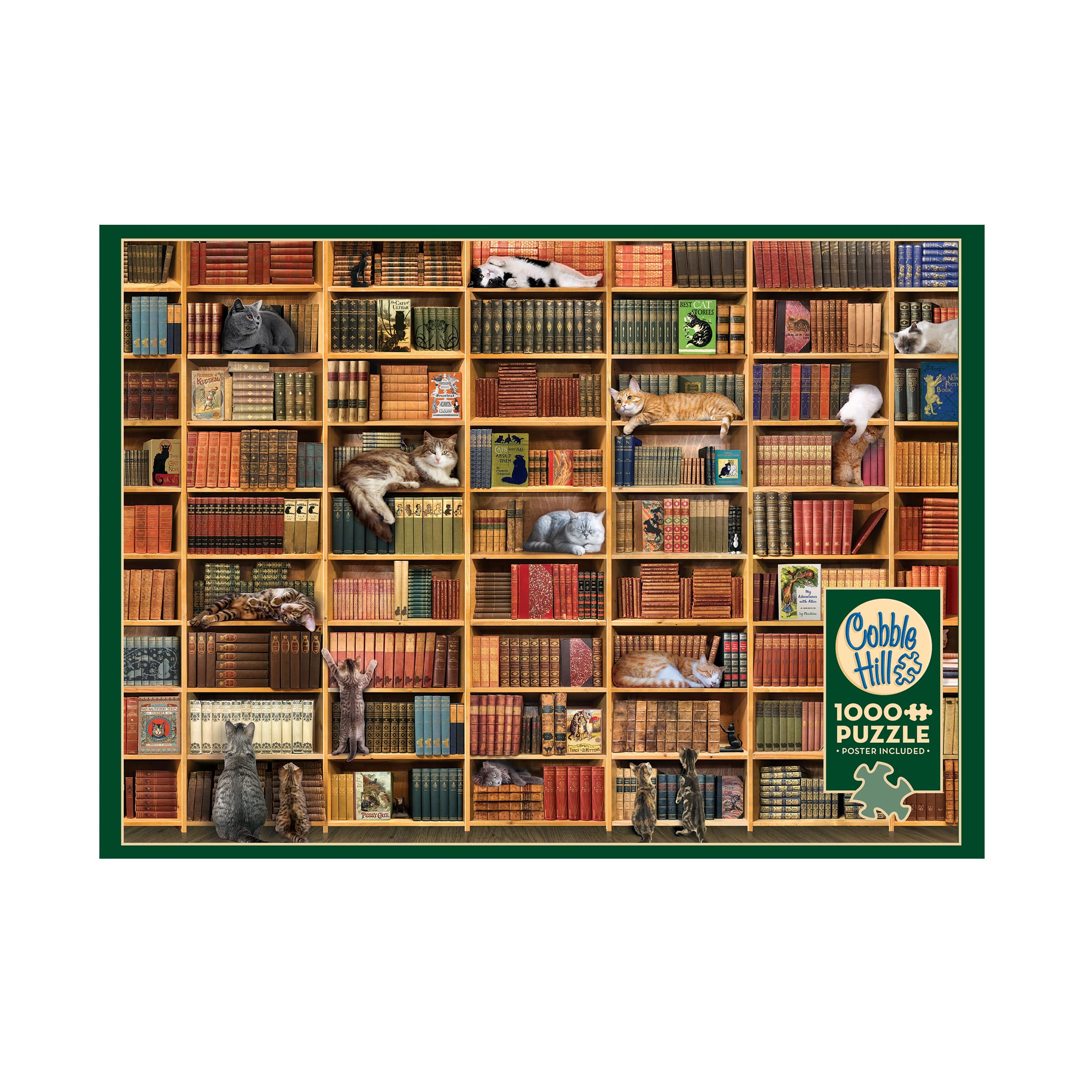 The Cat Library Puzzle: 1000 Pcs