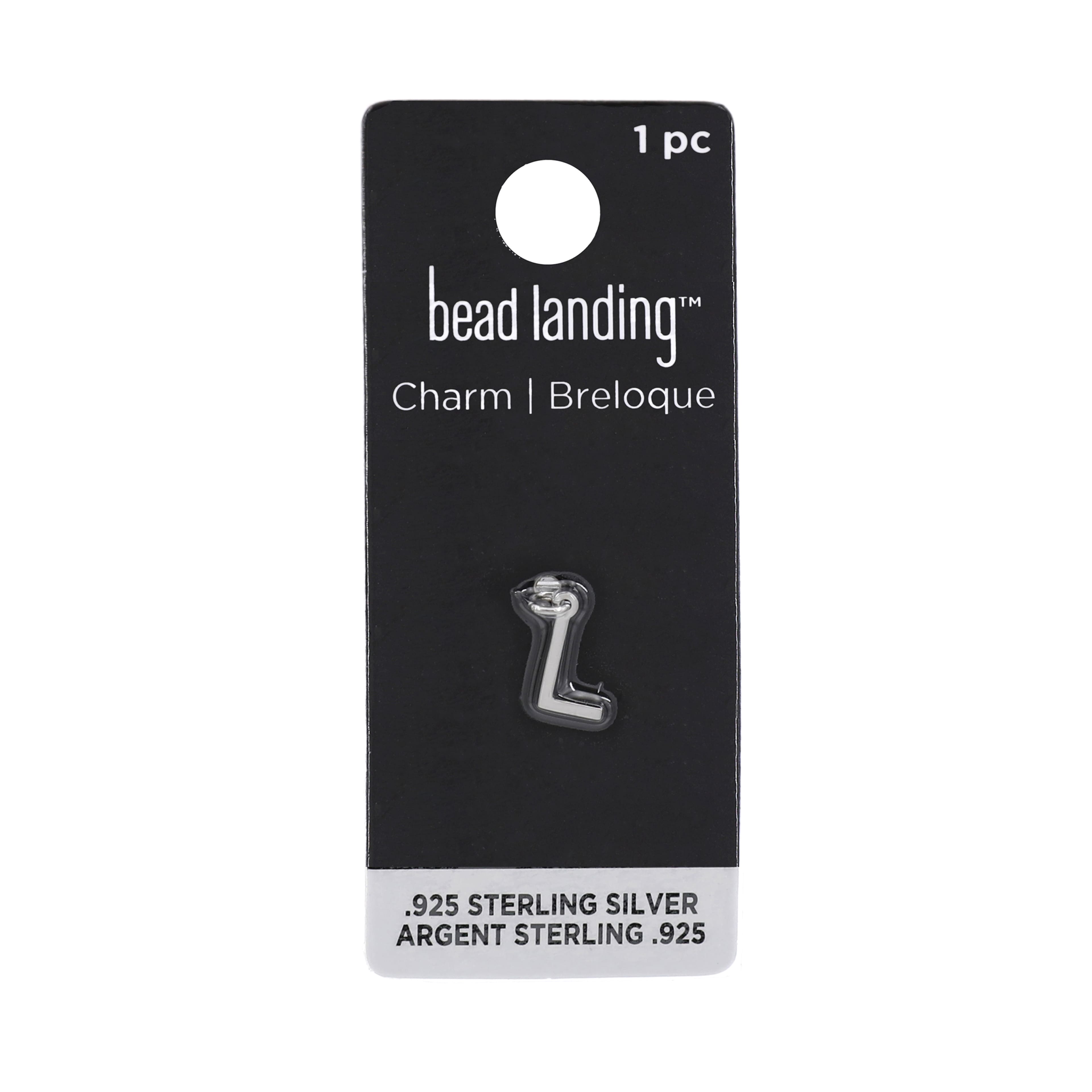 12 Pack: Sterling Silver Alphabet Charm by Bead Landing™