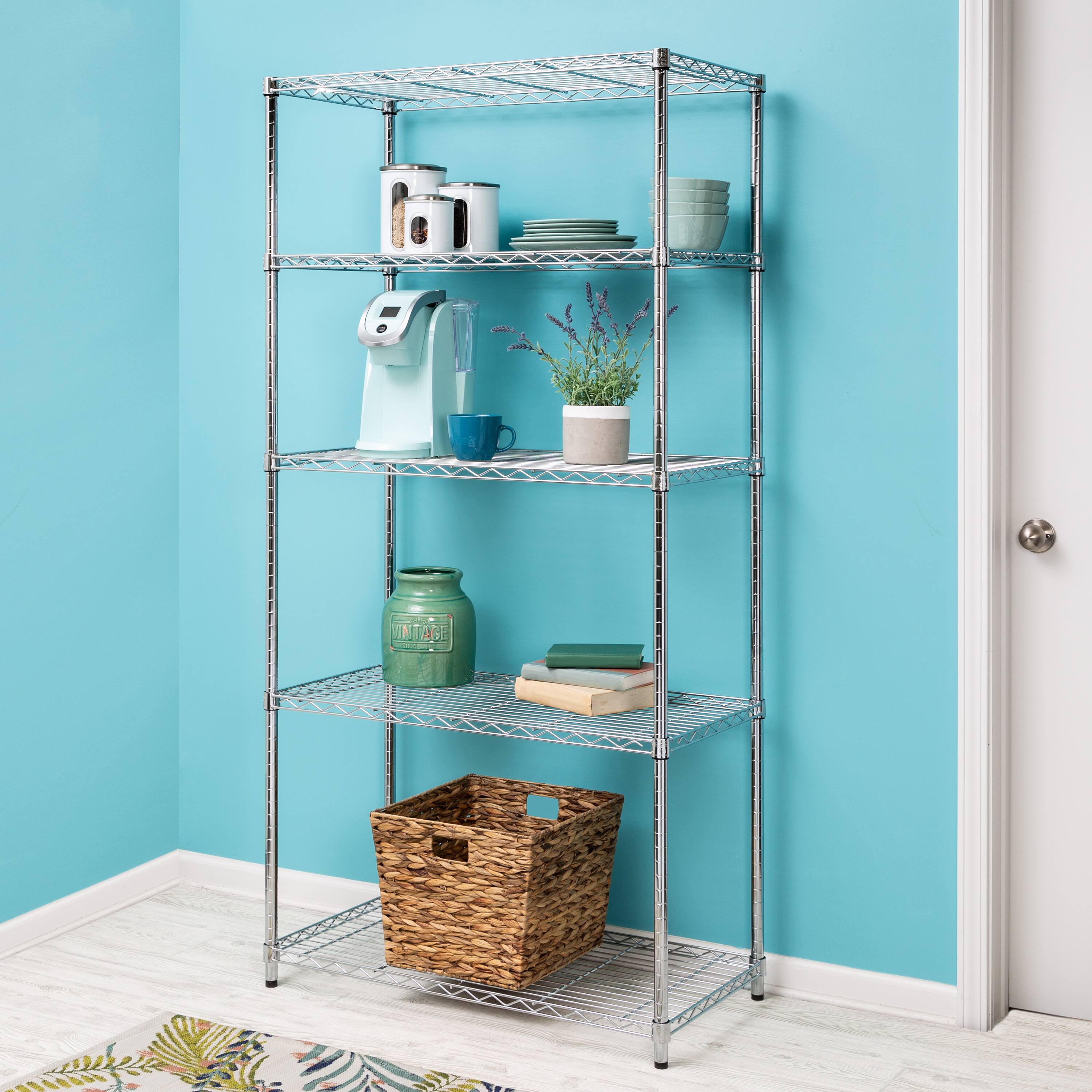 Honey Can Do 5-Tier Heavy-Duty Adjustable Shelving Unit