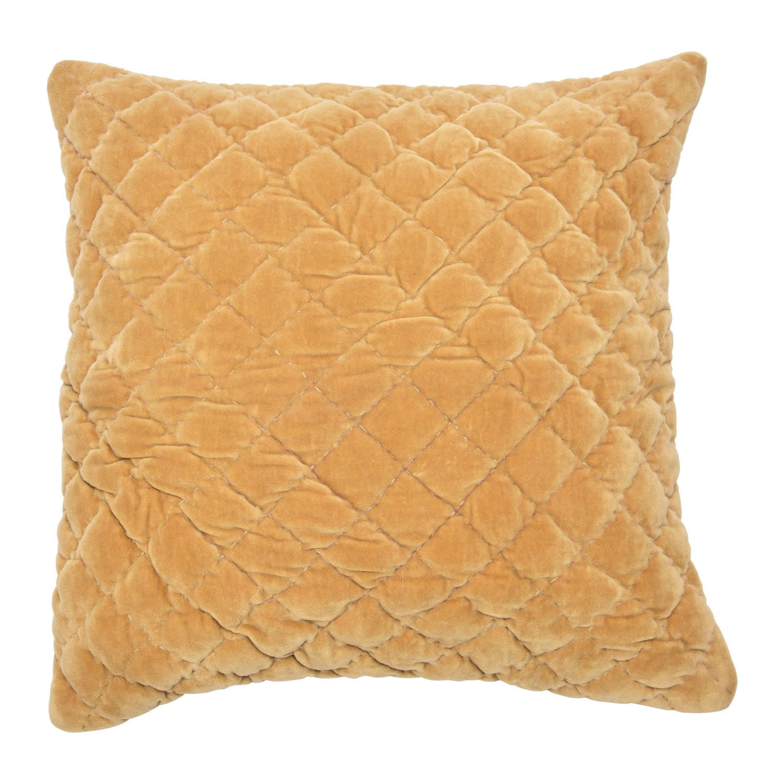 Yellow velvet pillow online cover