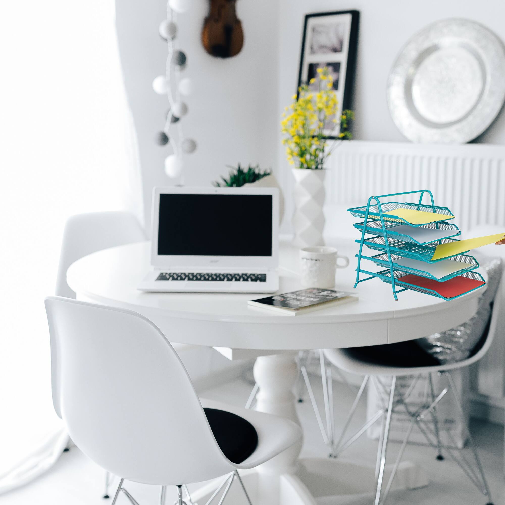 Mind Reader Desk Organizer with 5 Sliding Trays