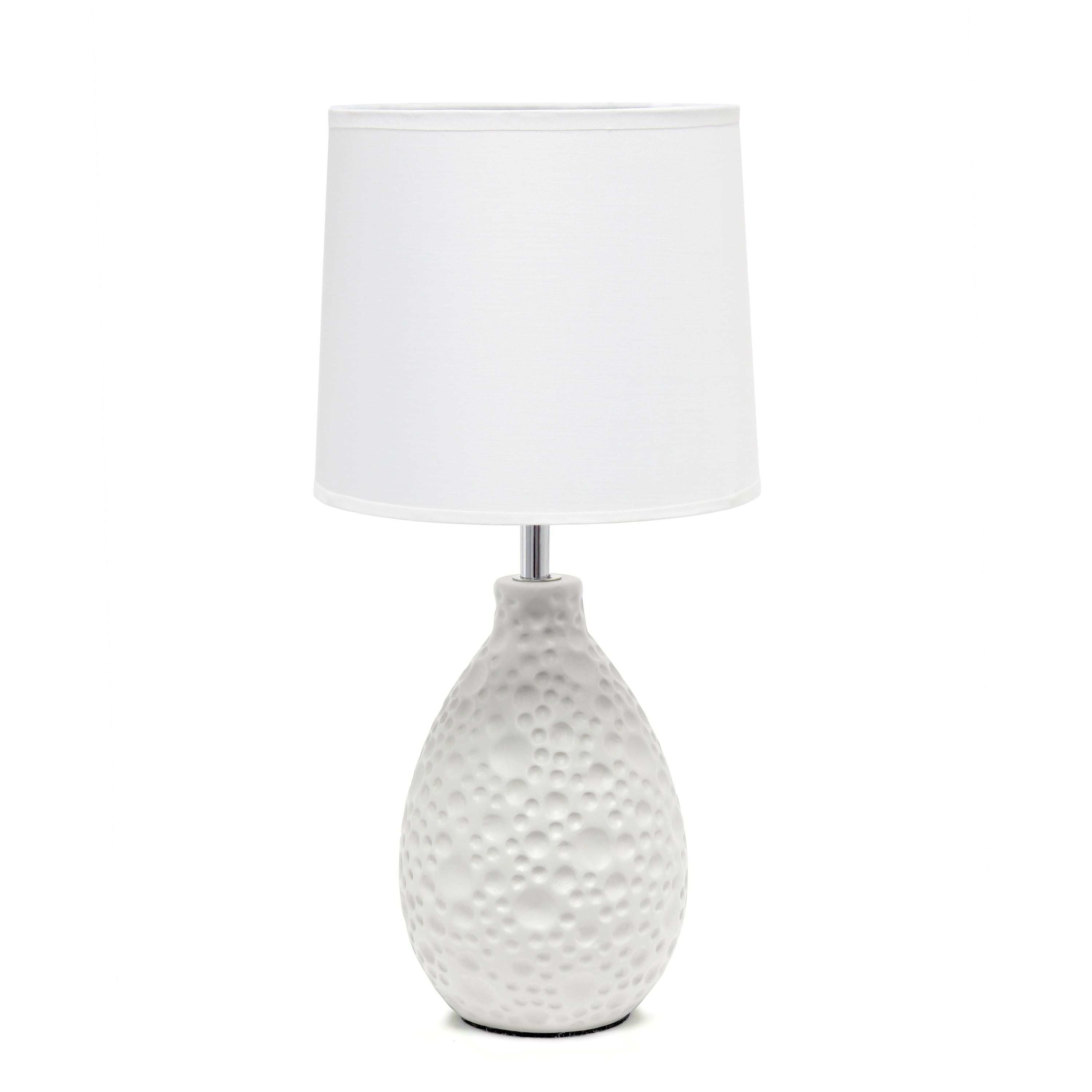 Creekwood Home Essentix 14&#x22; Ceramic Teardrop Table Lamp