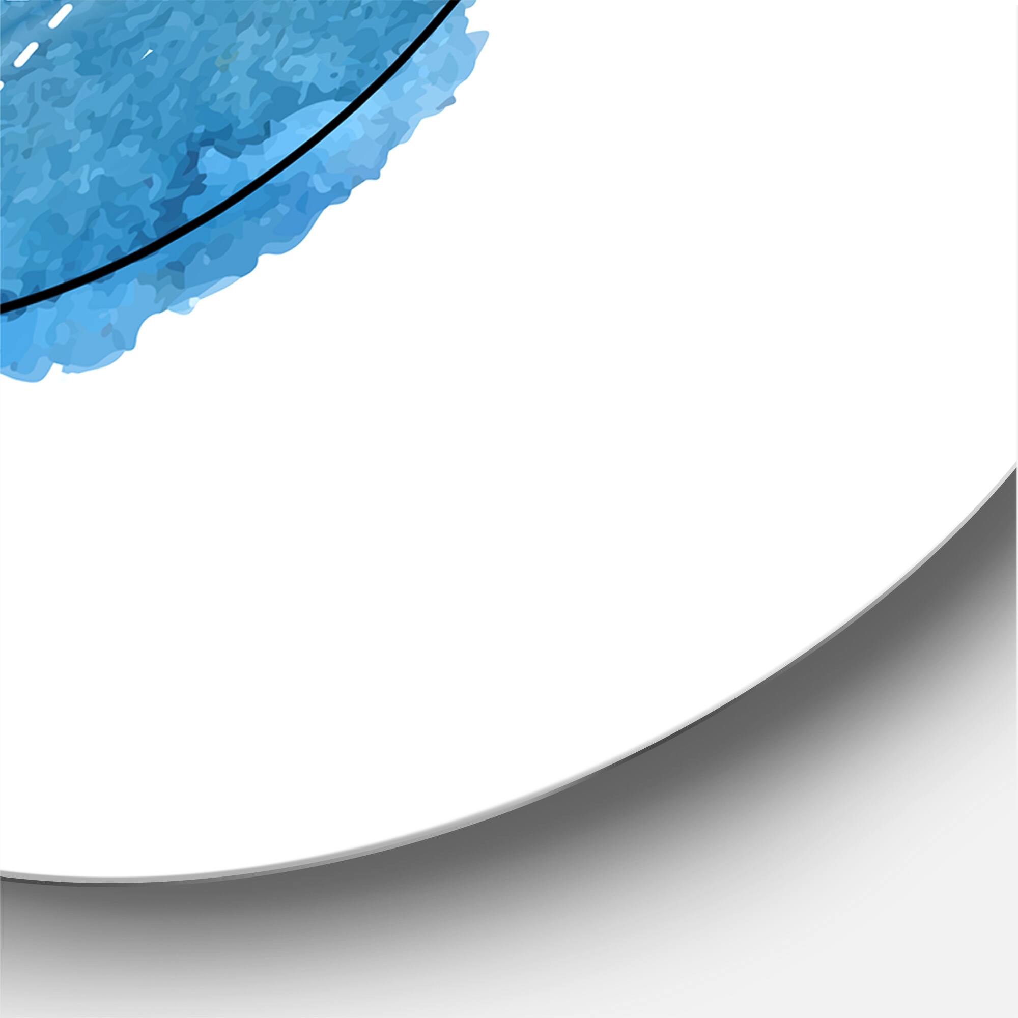 Designart - Symbol of Alchemy and Sacred Geometry III - Bohemian & Eclectic Metal Circle Wall Art