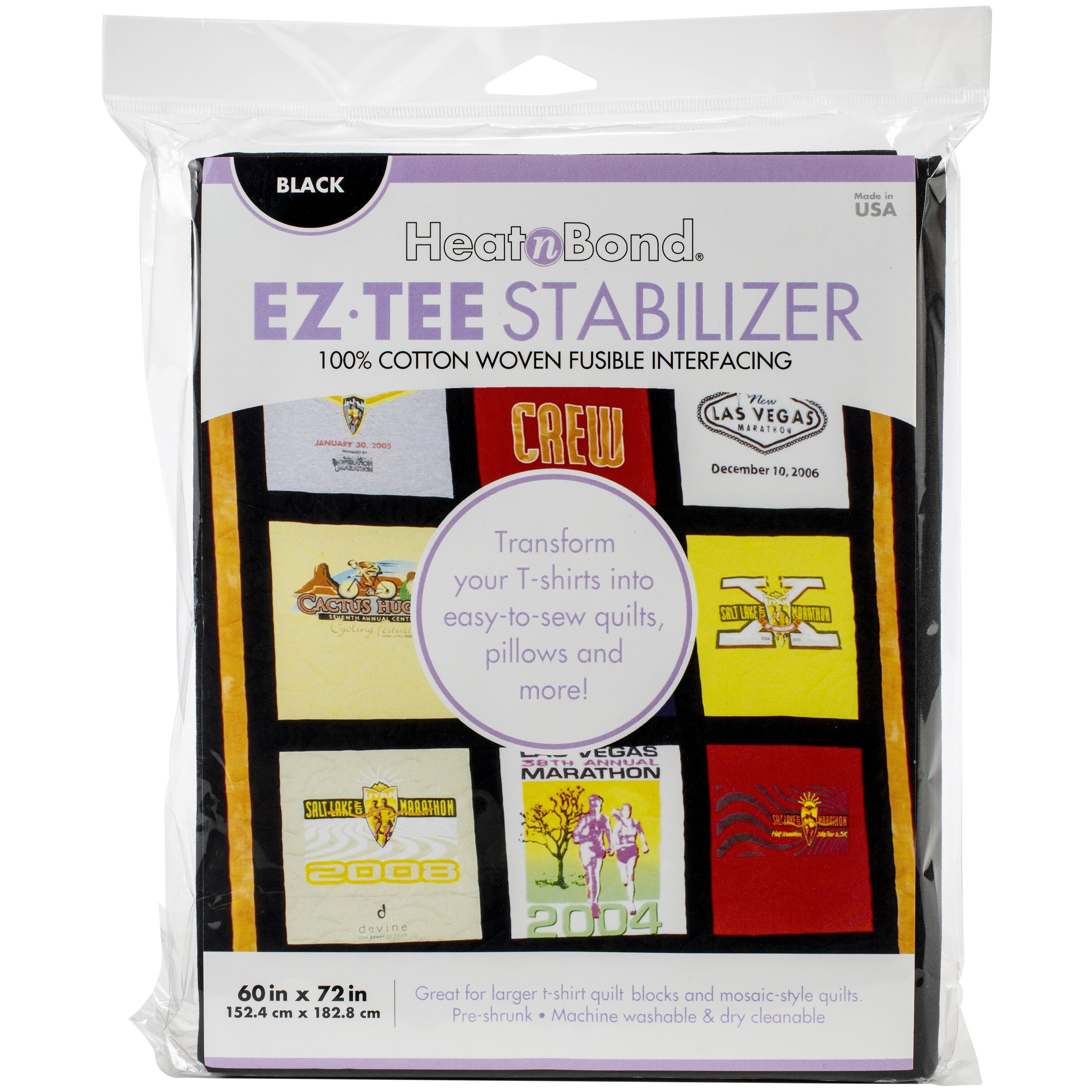 HeatnBond EZ-TEE Black Woven Fusible Stabilizer, 60&#x22; x 72&#x22;