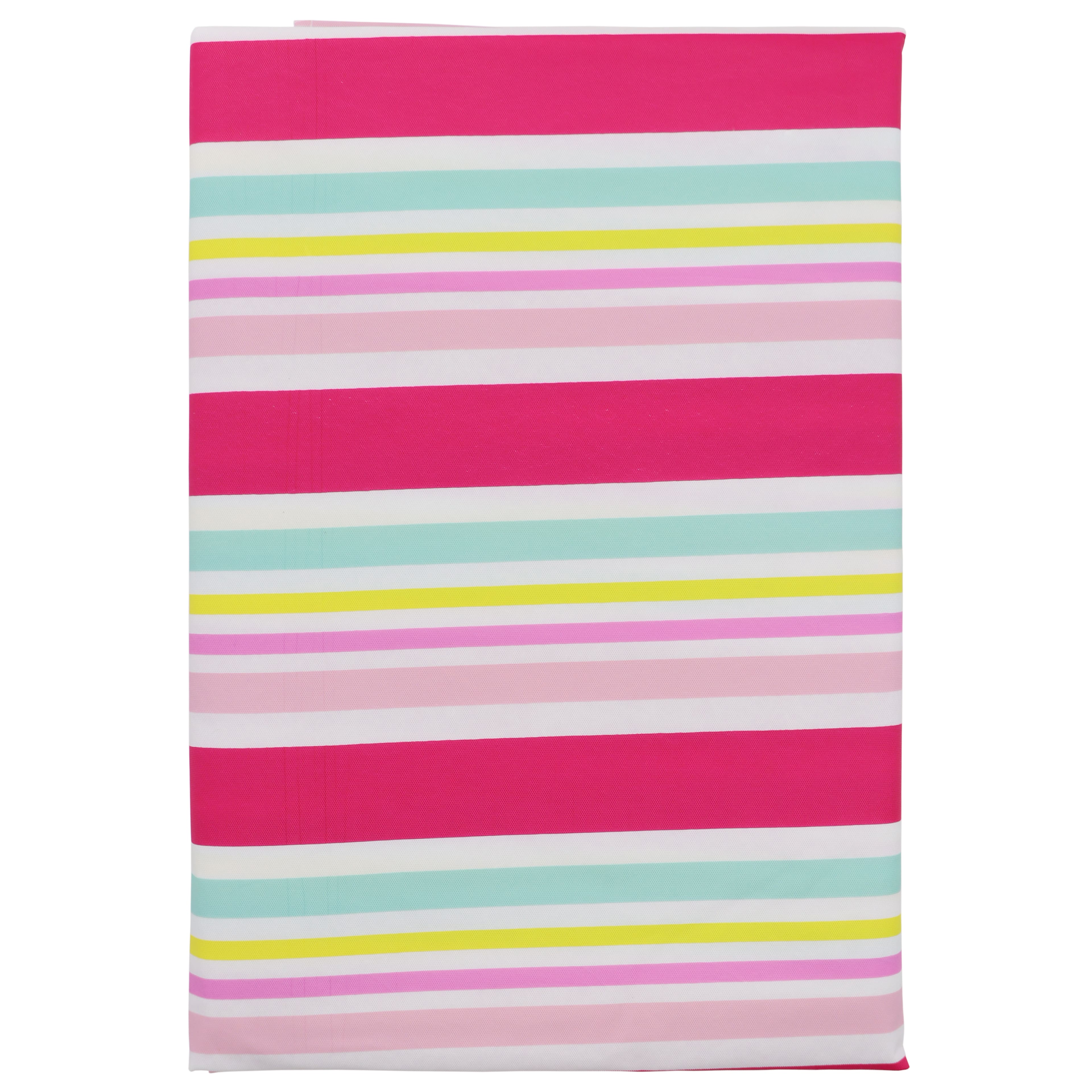 70" Pink Multi Stripes Vinyl Table Cover by Ashland®