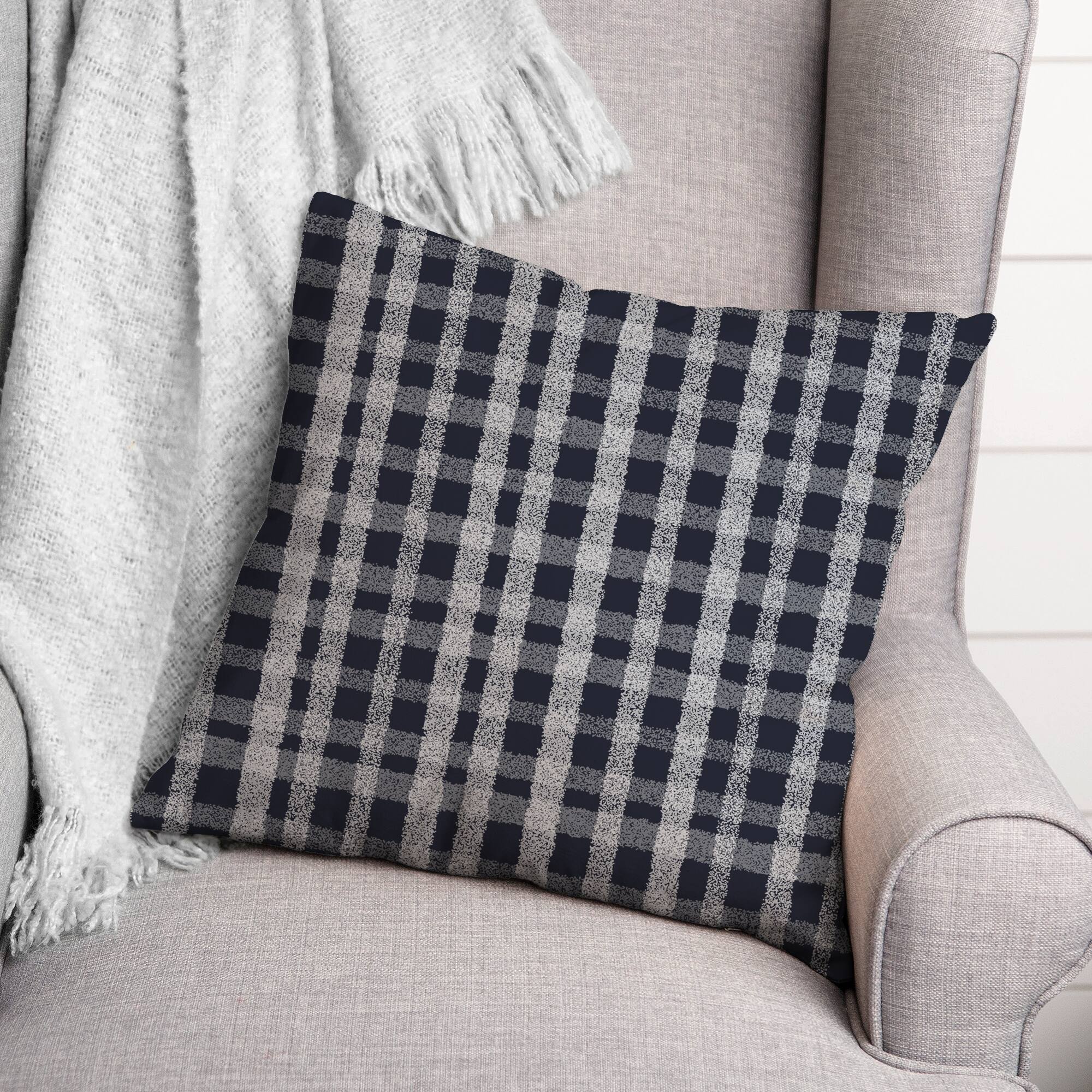 Chalky Plaid Indoor/Outdoor Pillow