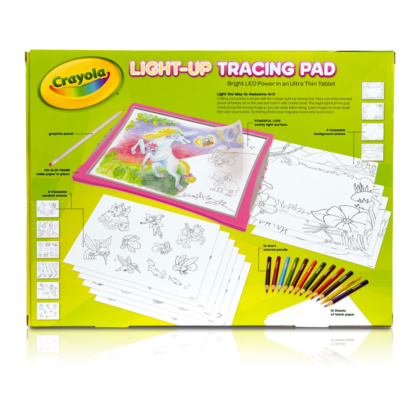Crayola Light up Tracing Pad Specialty Paper Blue, Beginner Child, 34  Pieces 