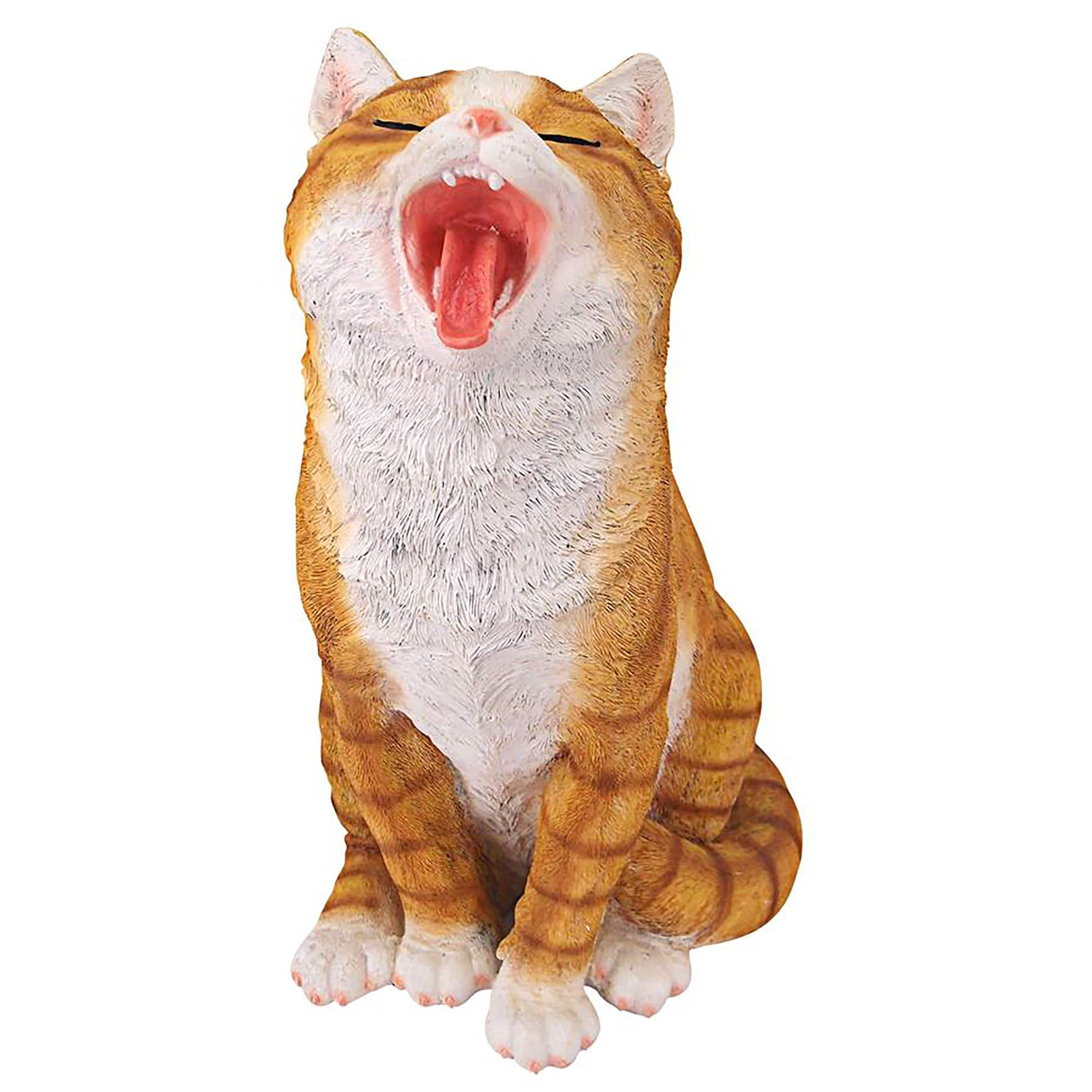 Design Toscano 12&#x22; Lazy Daze Kitty Yawning Cat Statue