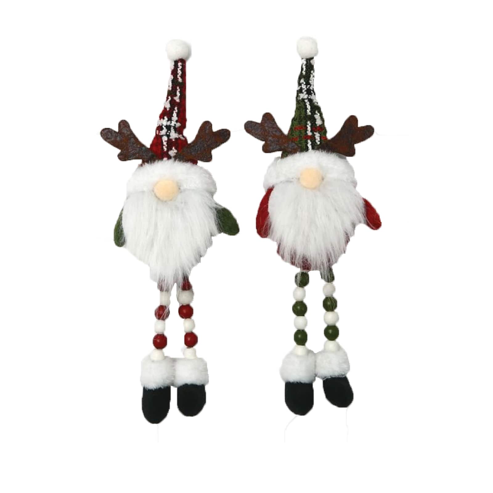Santa&#x27;s Workshop 11&#x22; Reindeer Gnome Ornaments, 2ct.