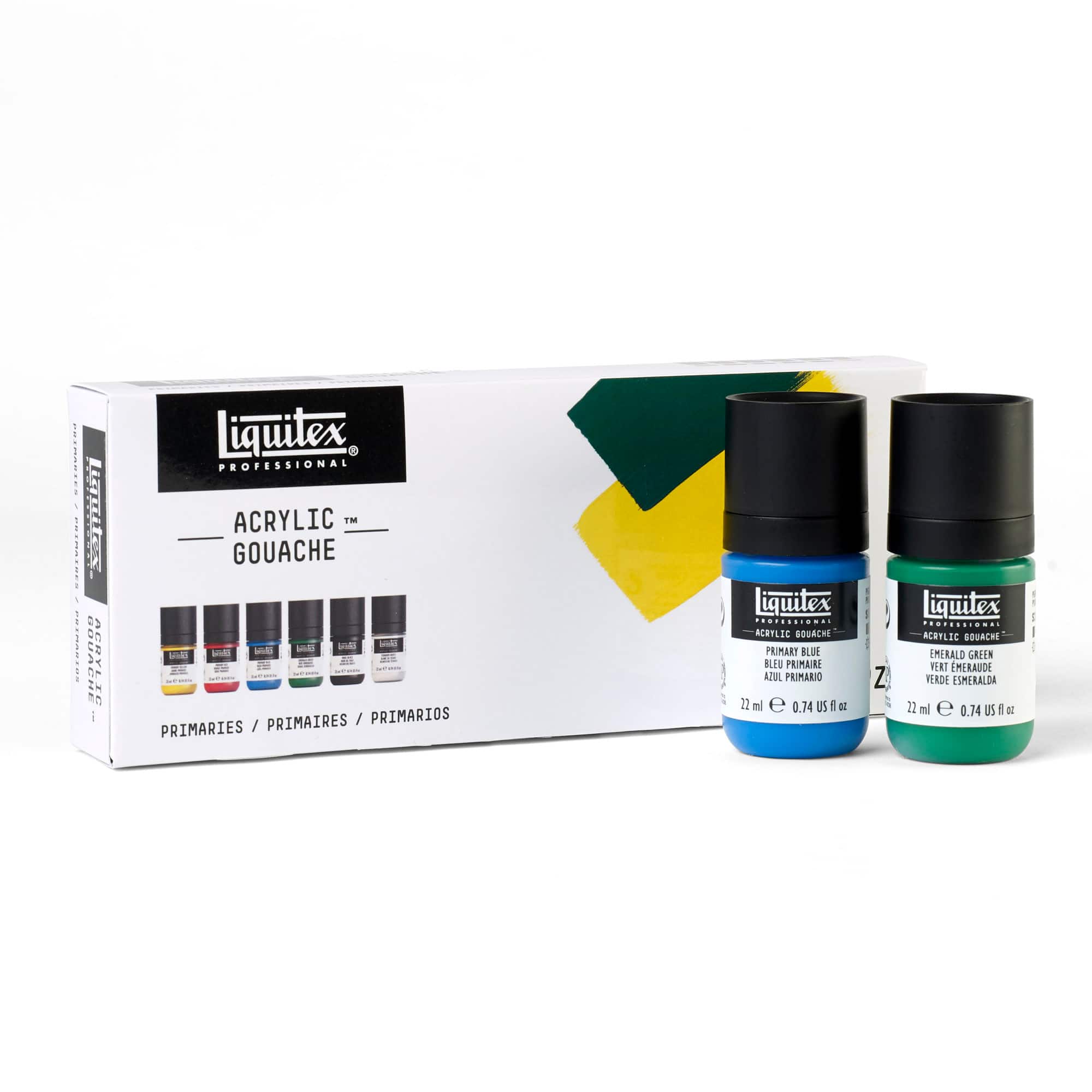 9 Packs: 6 ct. (54 total) Liquitex&#xAE; Professional Primaries Acrylic Gouache Paints, 0.74oz.